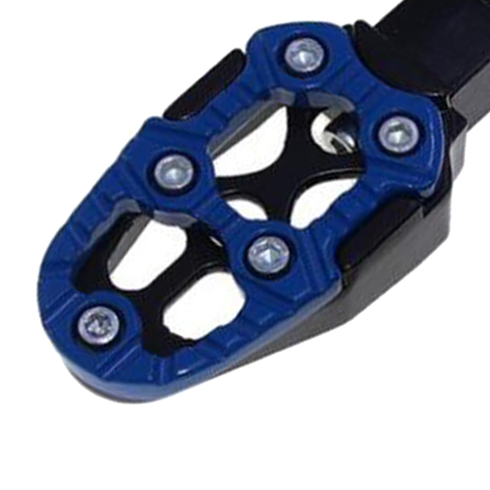 Motorbike Footrests Pedals Durable AntiSlip Aluminum Alloy Stablize bike Blue