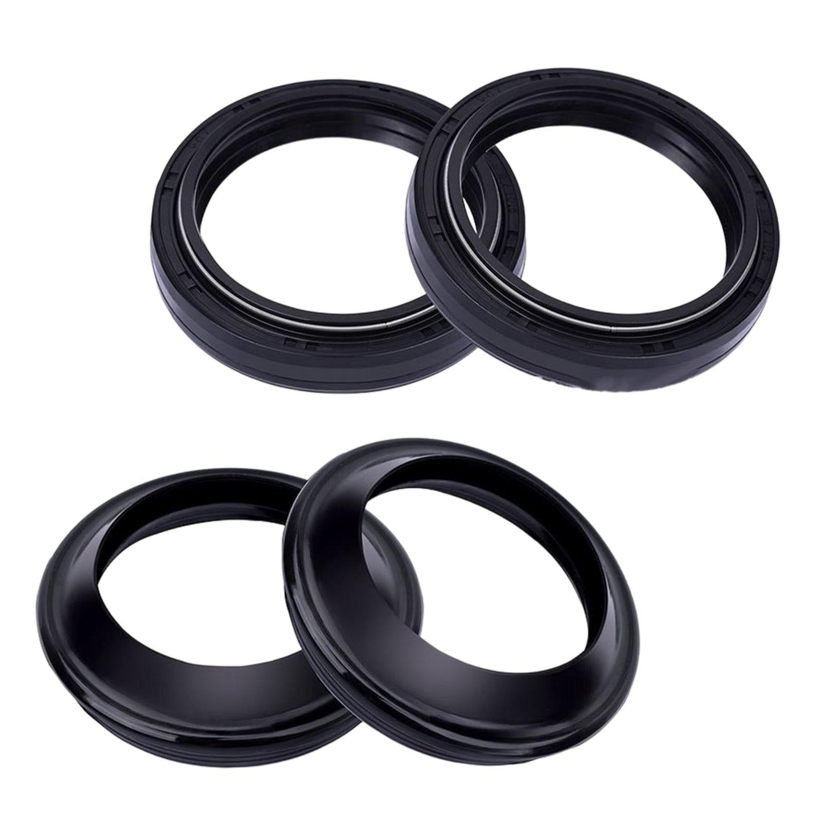 2x4Pcs Motorcycle Front Fork Dust and Oil Seal Premium Durable for Yamaha