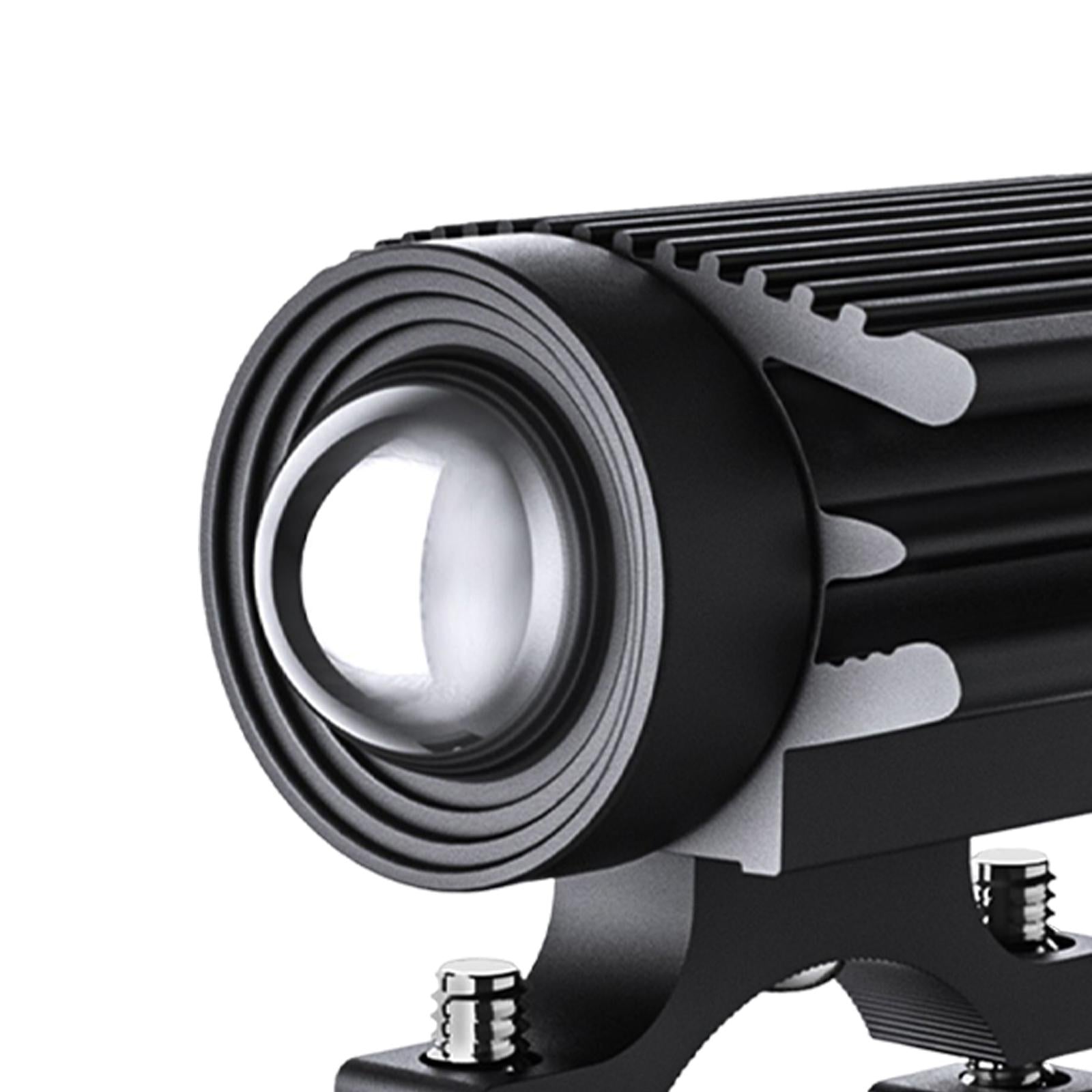 2Pcs Motorcycle Spotlights Professional Black Accessory Aluminum Housing
