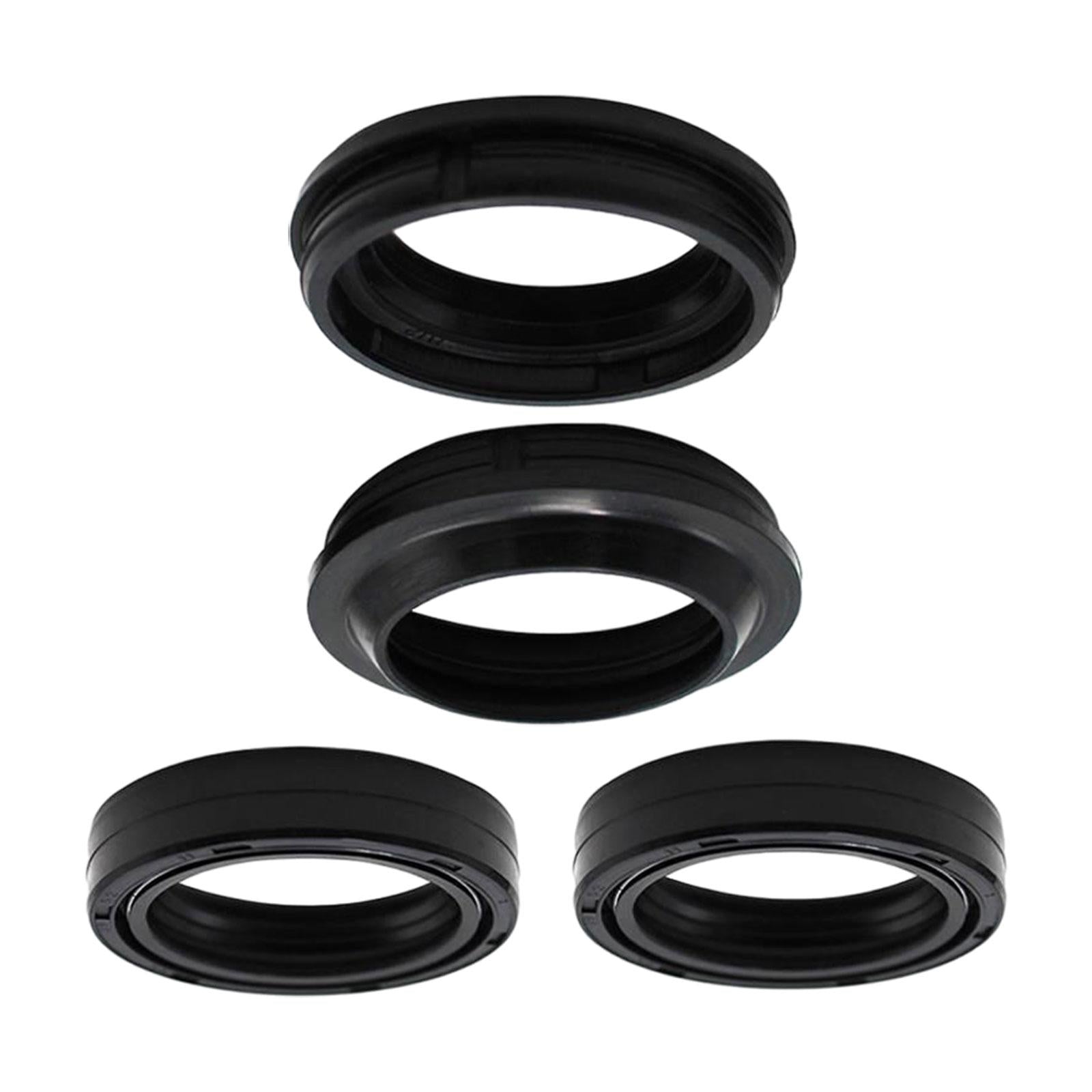 4x4Pcs Motorcycle Front Fork Damper Oil Seal and Dust Seal Durable 36x48x11mm