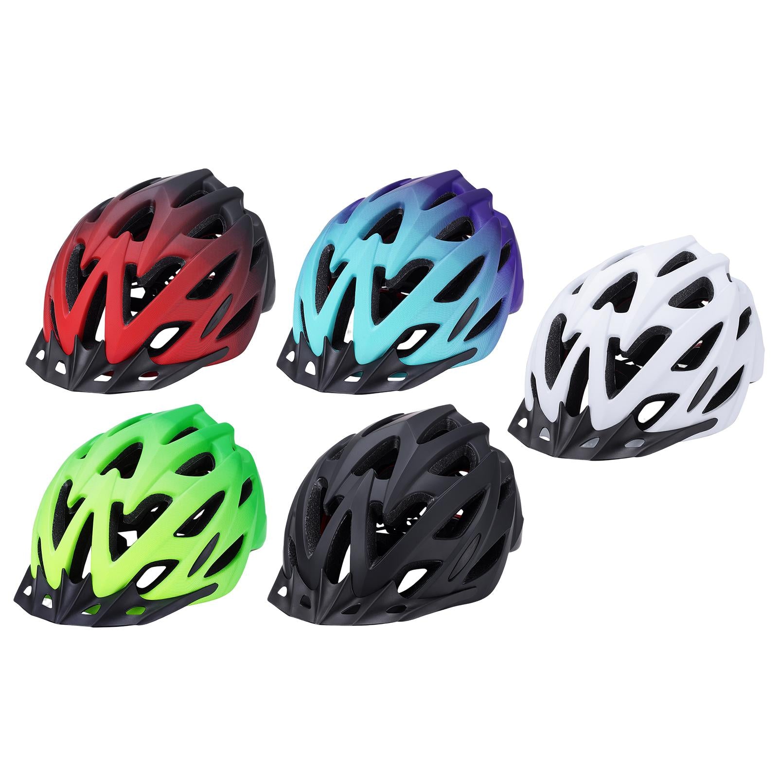 Cycling Bike Helmet Adjustable Size Shockproof 18 Vents Mountain Bike Helmet Red 