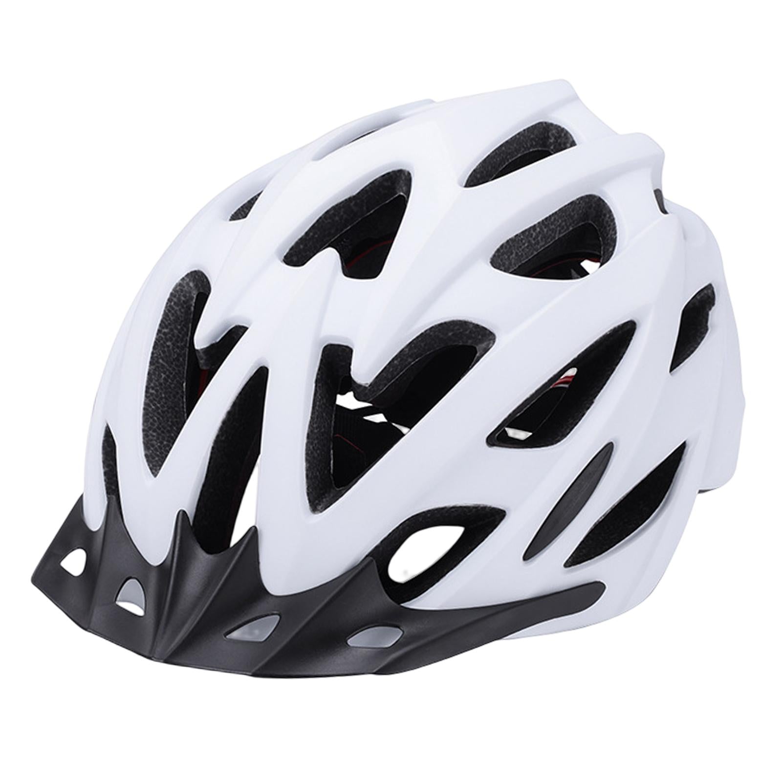 Cycling Bike Helmet Adjustable Size Shockproof 18 Vents Mountain Bike Helmet White