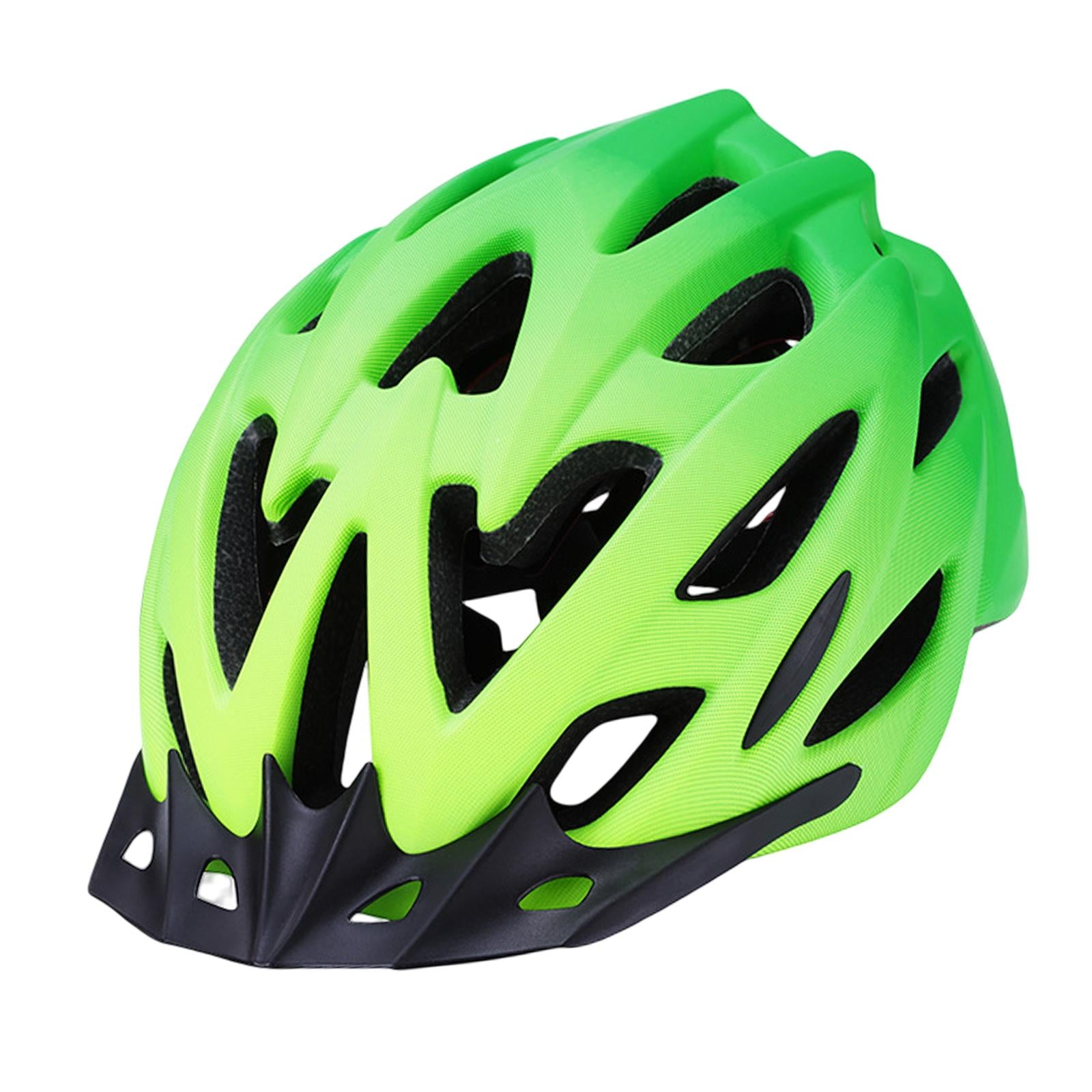 Cycling Bike Helmet Adjustable Size Shockproof 18 Vents Mountain Bike Helmet Fluorescent Green