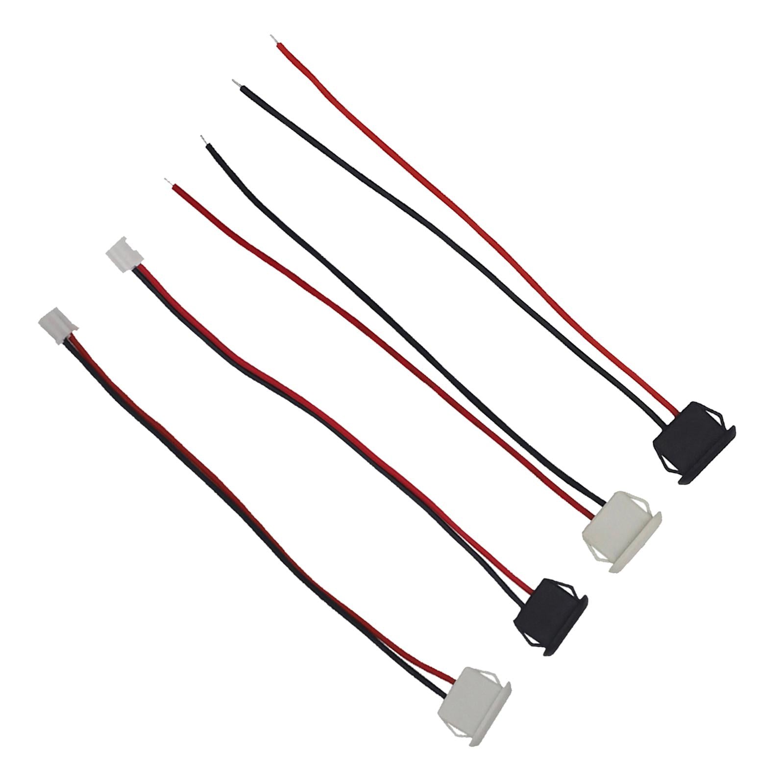 4xUSB C Connector Female Socket Power Cable to 2 Pin Wire Accessory 3A Current White