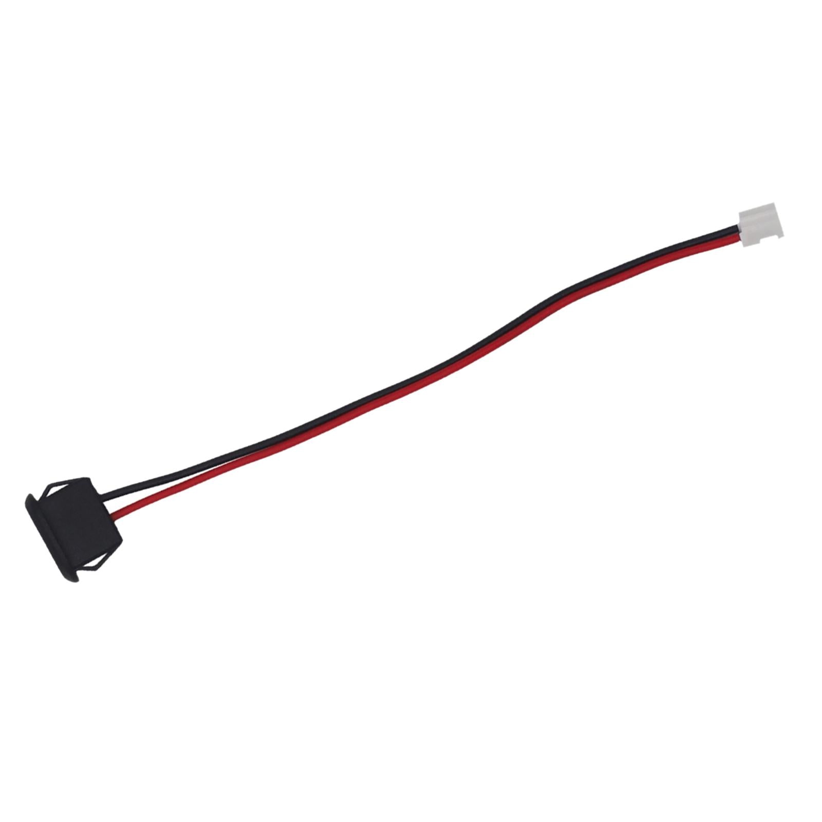 2xUSB C Connector Female Socket Power Cable to 2 Pin Wire Accessory 3A Current Black