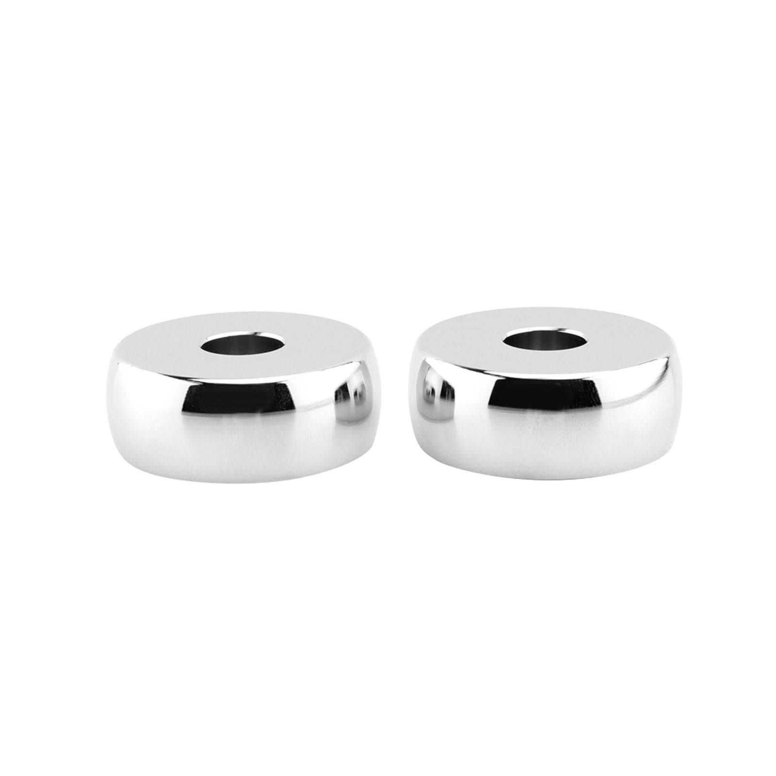2Pcs Motorcycle Handlebar Risers for Harley Davidson Fxdl Dyna Lowrider Silver