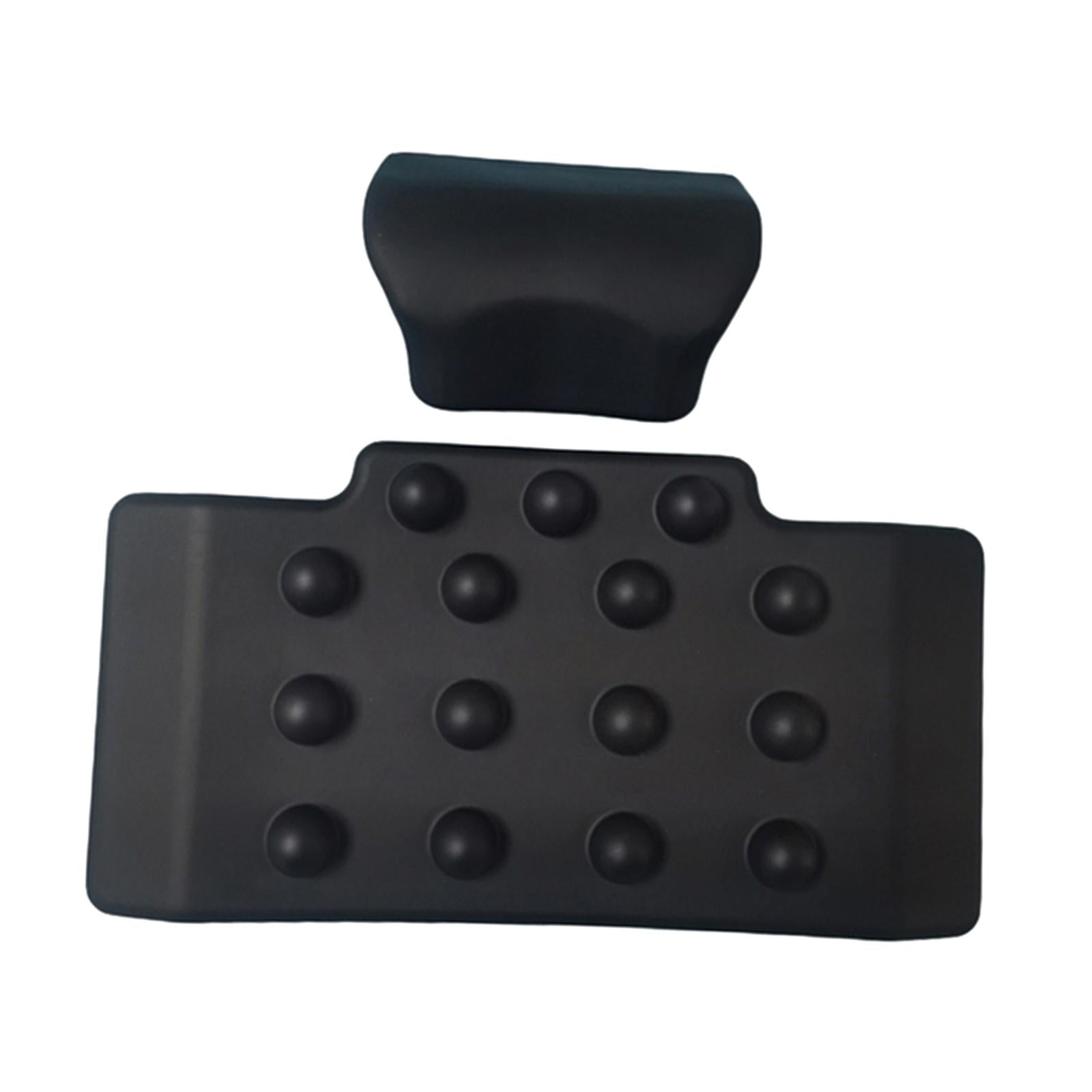 Motorcycle Back Cushion Passenger Backrest Pad with Massage Bumps Waterproof