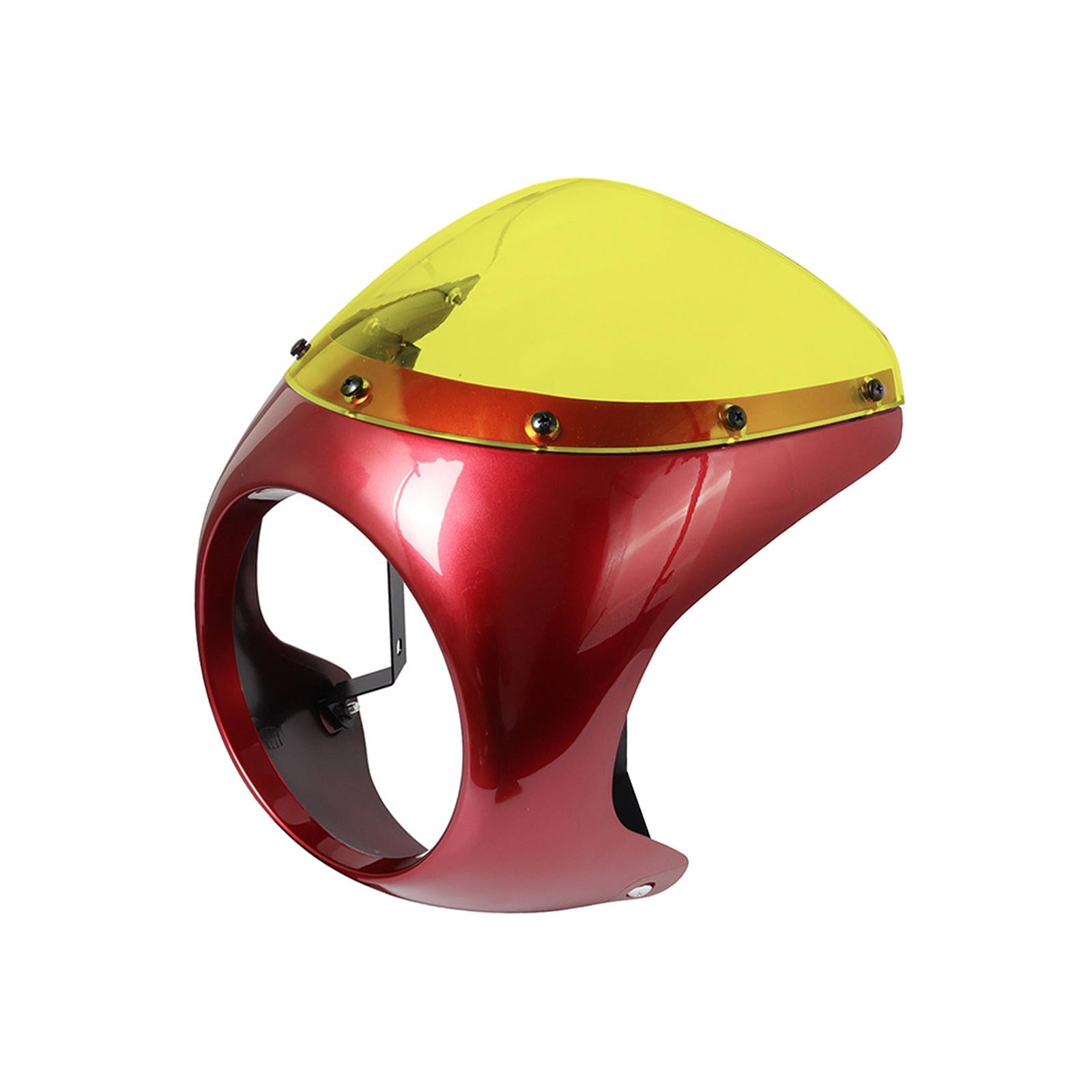 Headlight Fairing Screen Cowl Cover Motorcycle Windshield for Motorbike Red Yellow