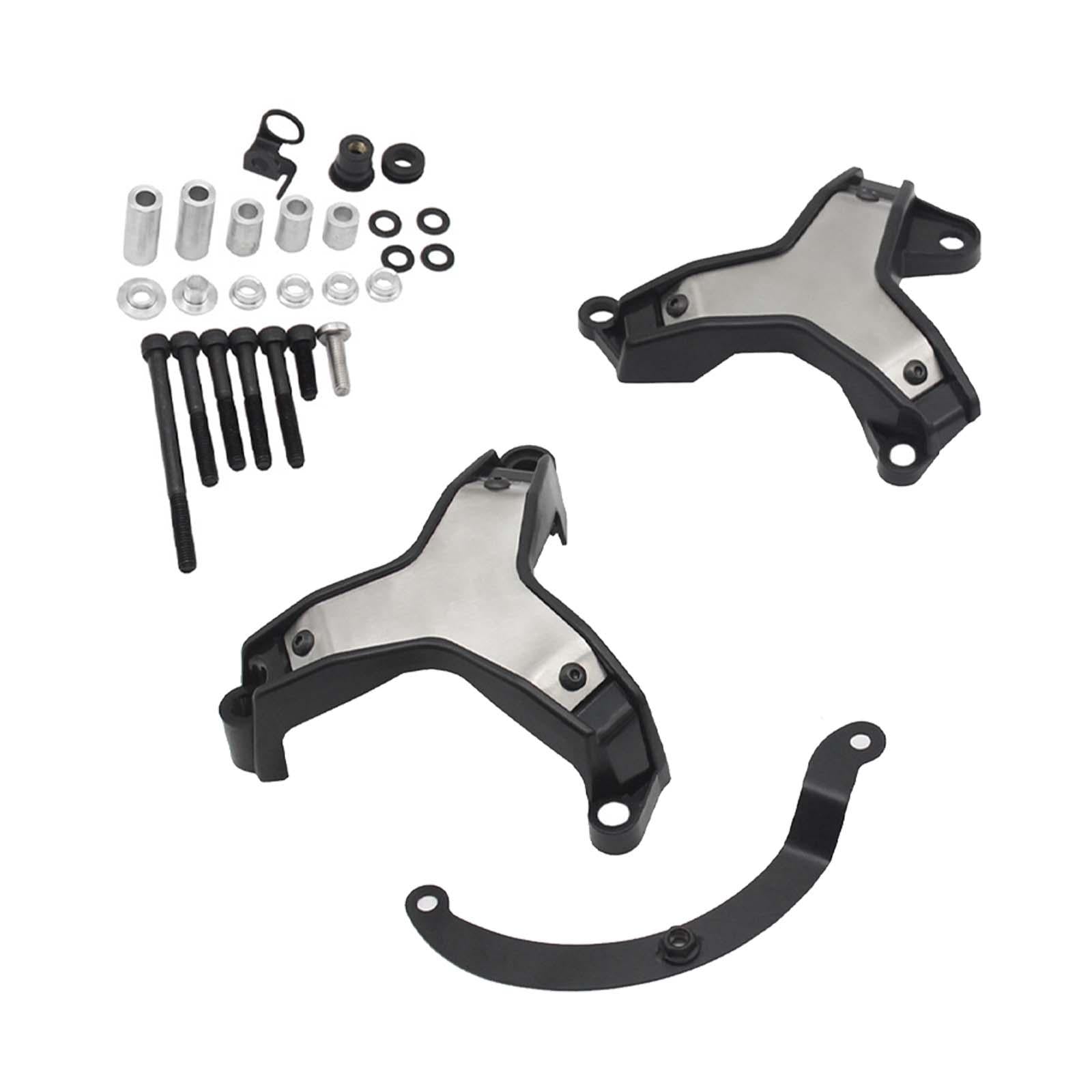 Motorcycle Engine Protectors Decoration Anti Crash Pad for Yamaha MT-09 Silver