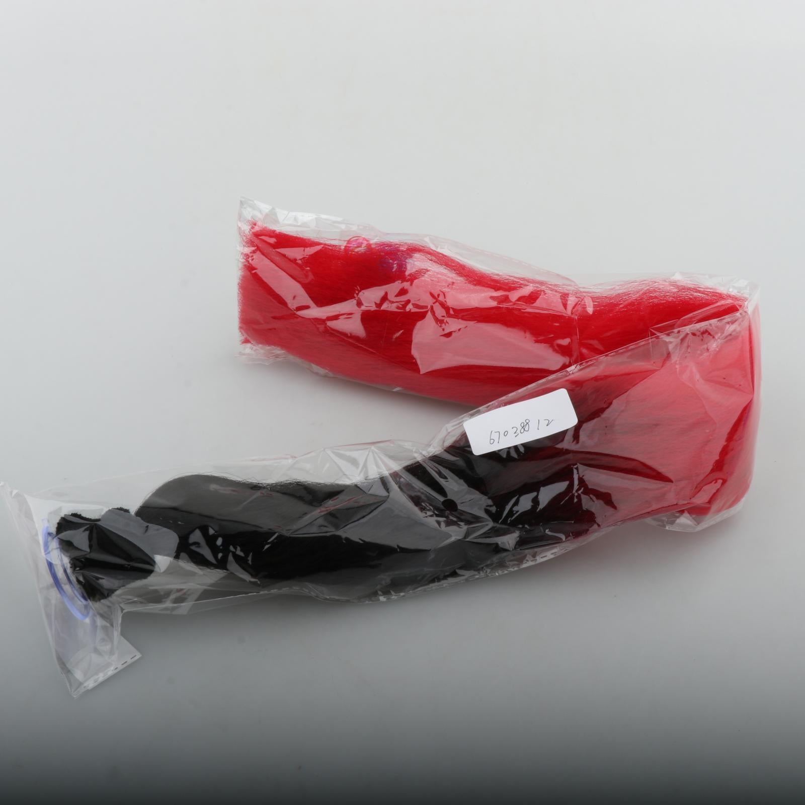 Motorcycle Helmet Pigtails Hair Tails Pony Tails for Motorcycle Bike Bicycle Red