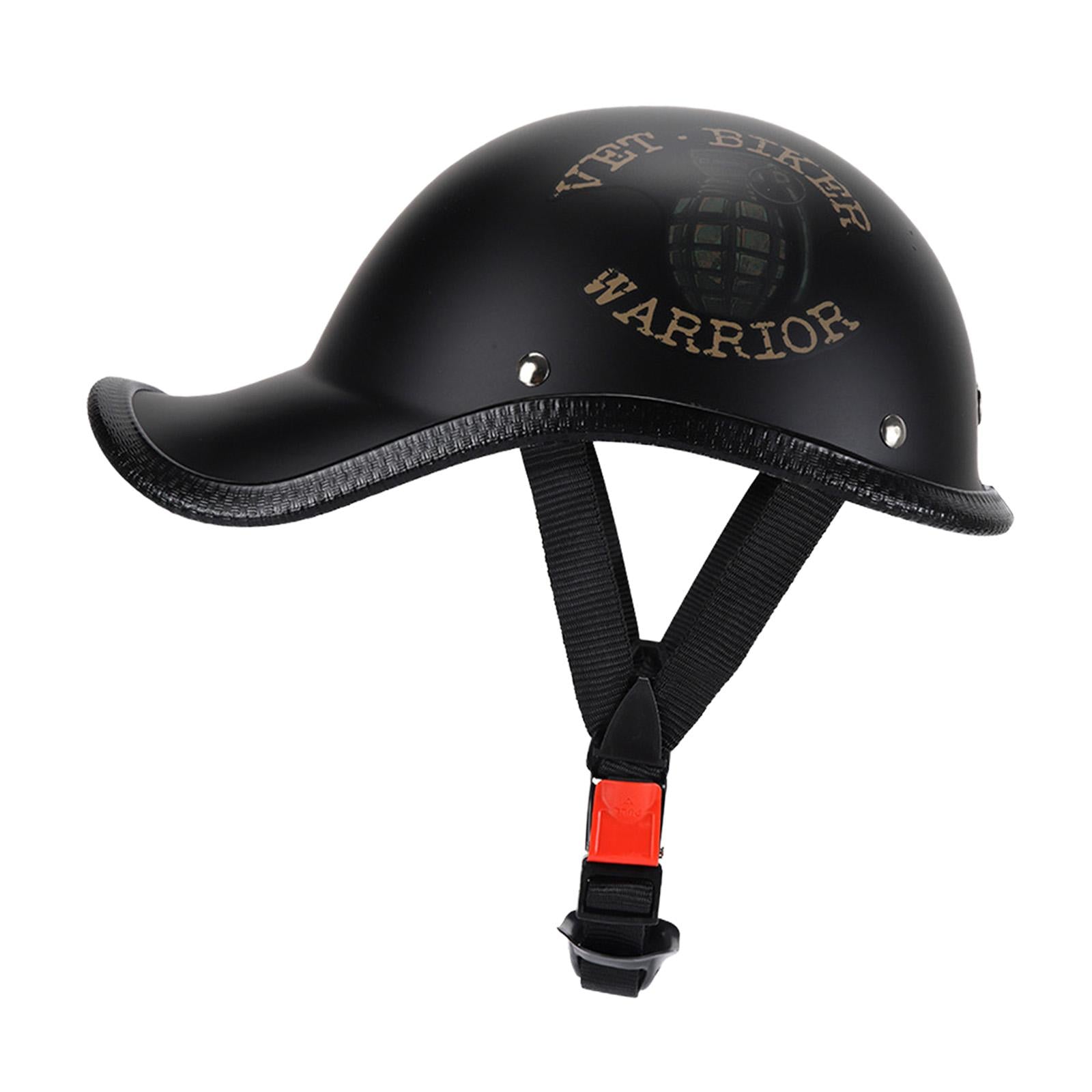 Half Helmet Vintage Style Anti UV Retro Helmet for Chopper Street Moped Style E