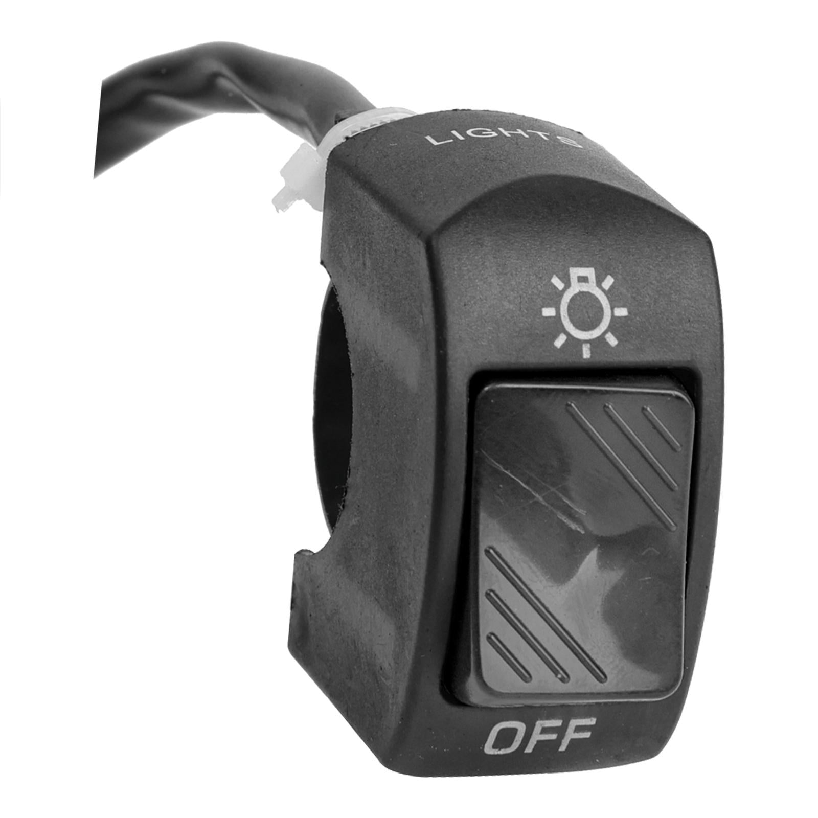 4xMotorcycle Headlight Control Switch Button Easy Installation Replaces on Off Switch Black