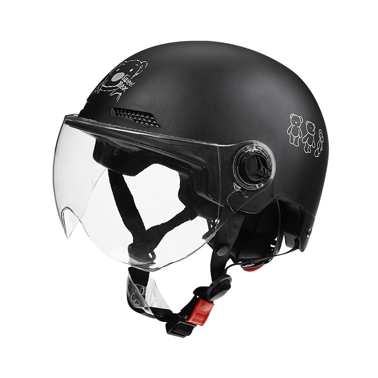 Helmet Soft Skin Friendly Lining Half Face Helmet for Motorcycle Blue