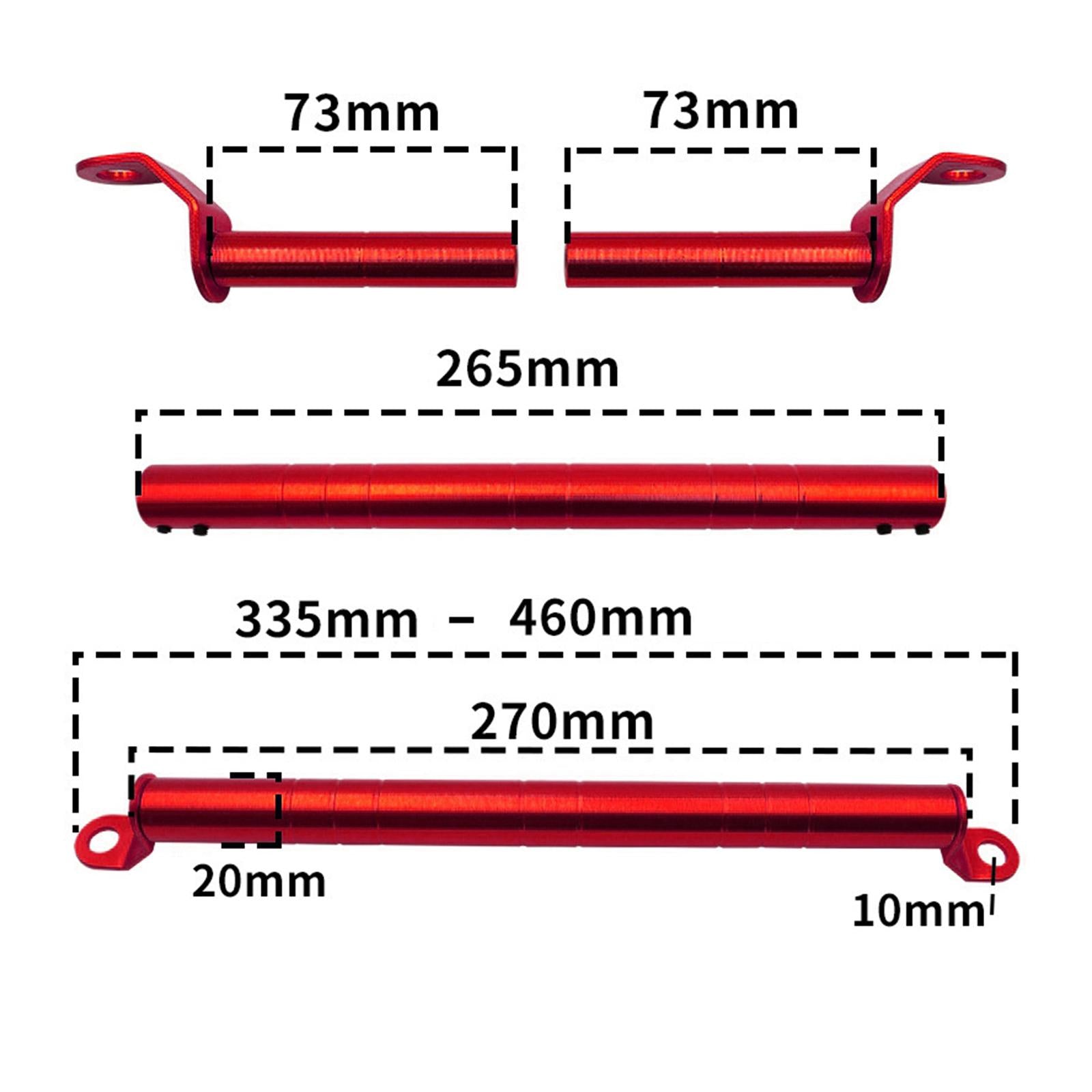 Motorcycle Cross Bar Durable Aluminum Alloy Universal Motorcycle Balance Bar Red