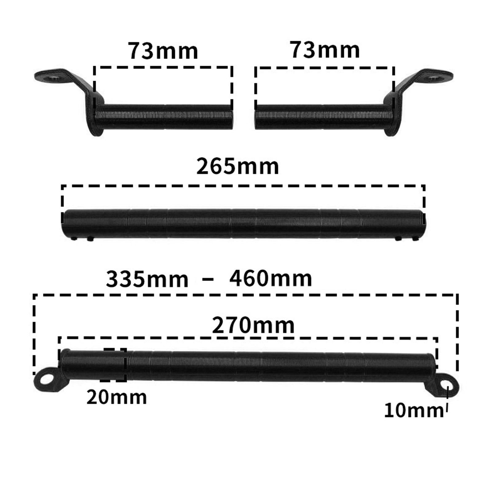 Motorcycle Cross Bar Durable Aluminum Alloy Universal Motorcycle Balance Bar Black