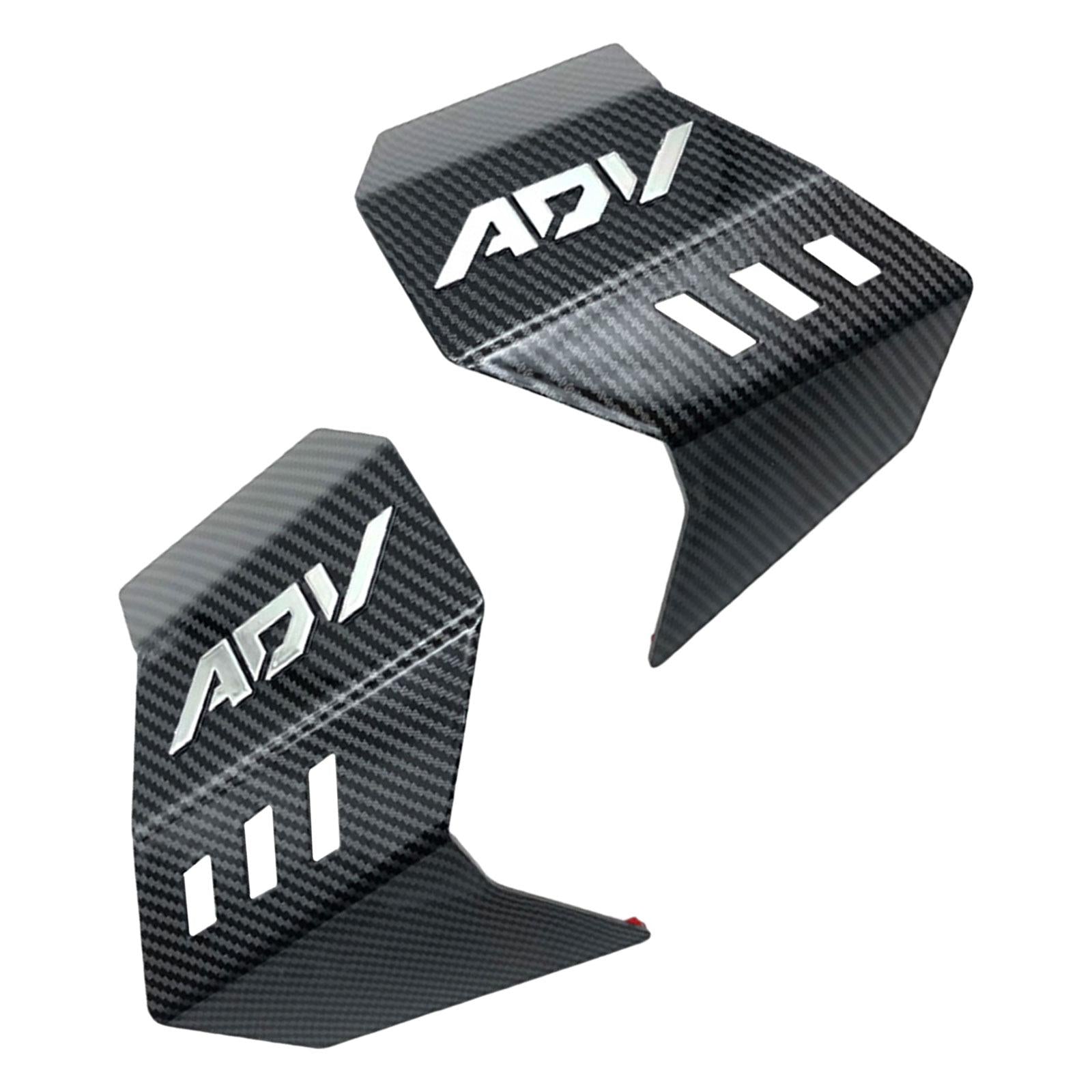 Aerodynamic Winglets ABS Wing Spoiler Parts Motorcycle for Honda Adv160 Carbon Fiber