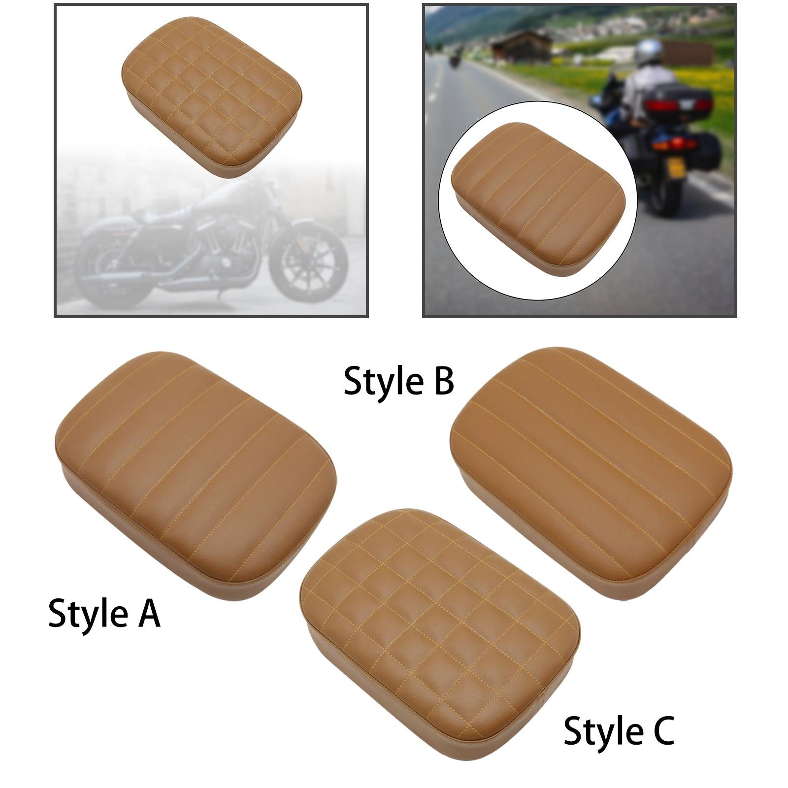 Motorcycle Passenger Pad Seat 8 Suction Cup Replaces for Harley x48 72 Style A