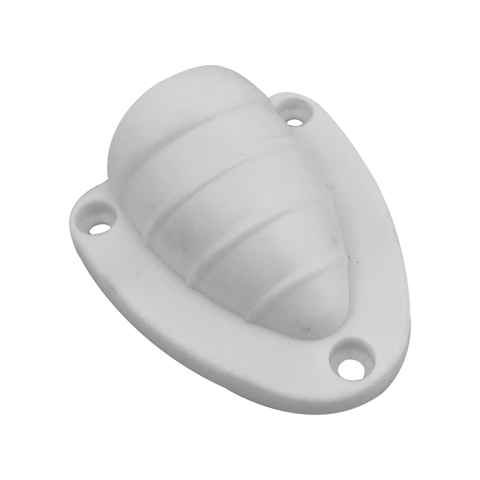 3xClam Shell Vent Cap Easy Installation for Van Yacht Outdoor Application white 65x73MM