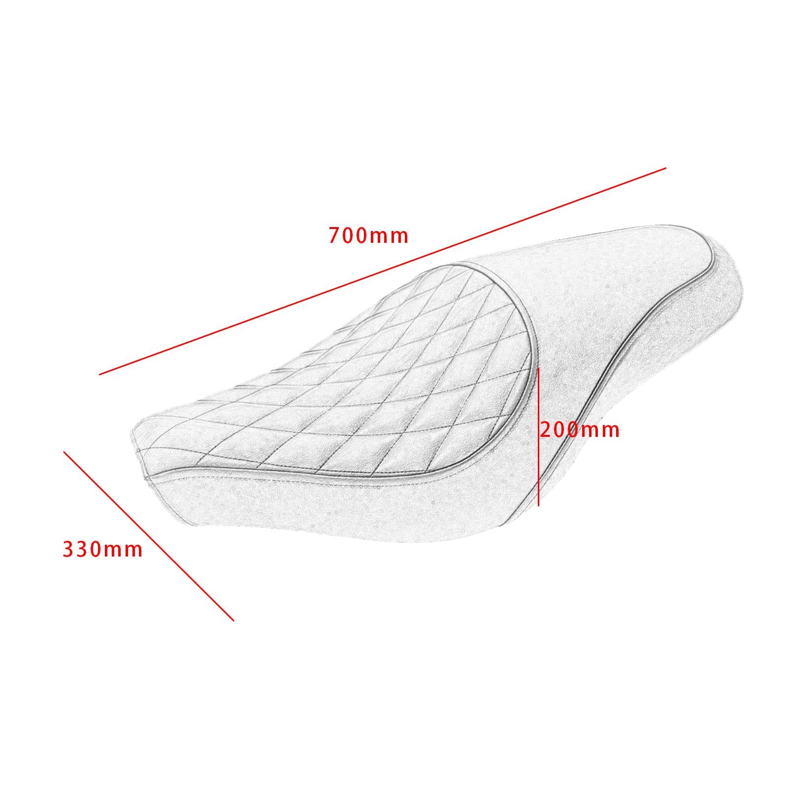 Motorcycle Dual Seat Cushion Pad Thicken for Honda Rebel Cmx 500 300 Brown