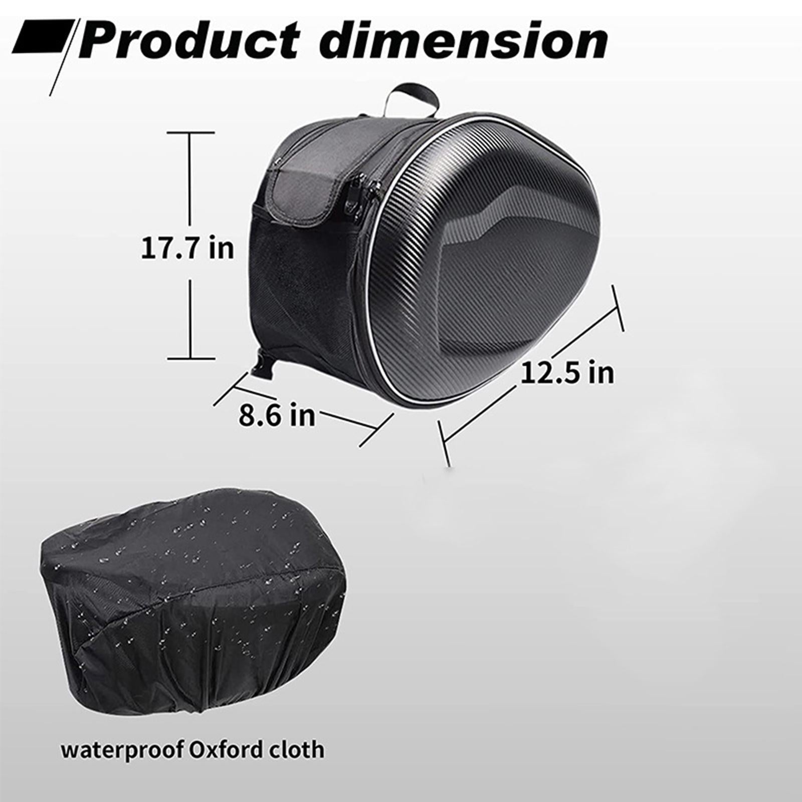 Motorcycles Saddle Bags Zipper Universal Motorcycle Luggage Bag Tail Luggage PU