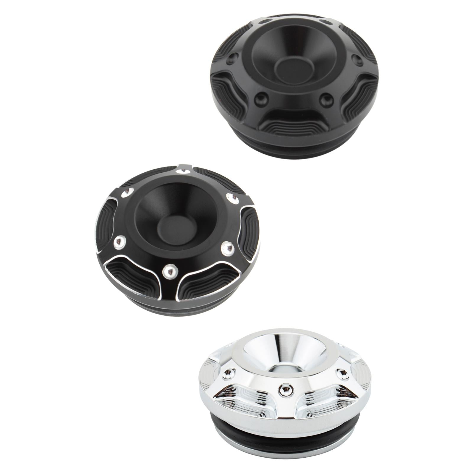 Motorcycle Frame Hole Cover Cap Easy Installation 42mm for Harley x350 black
