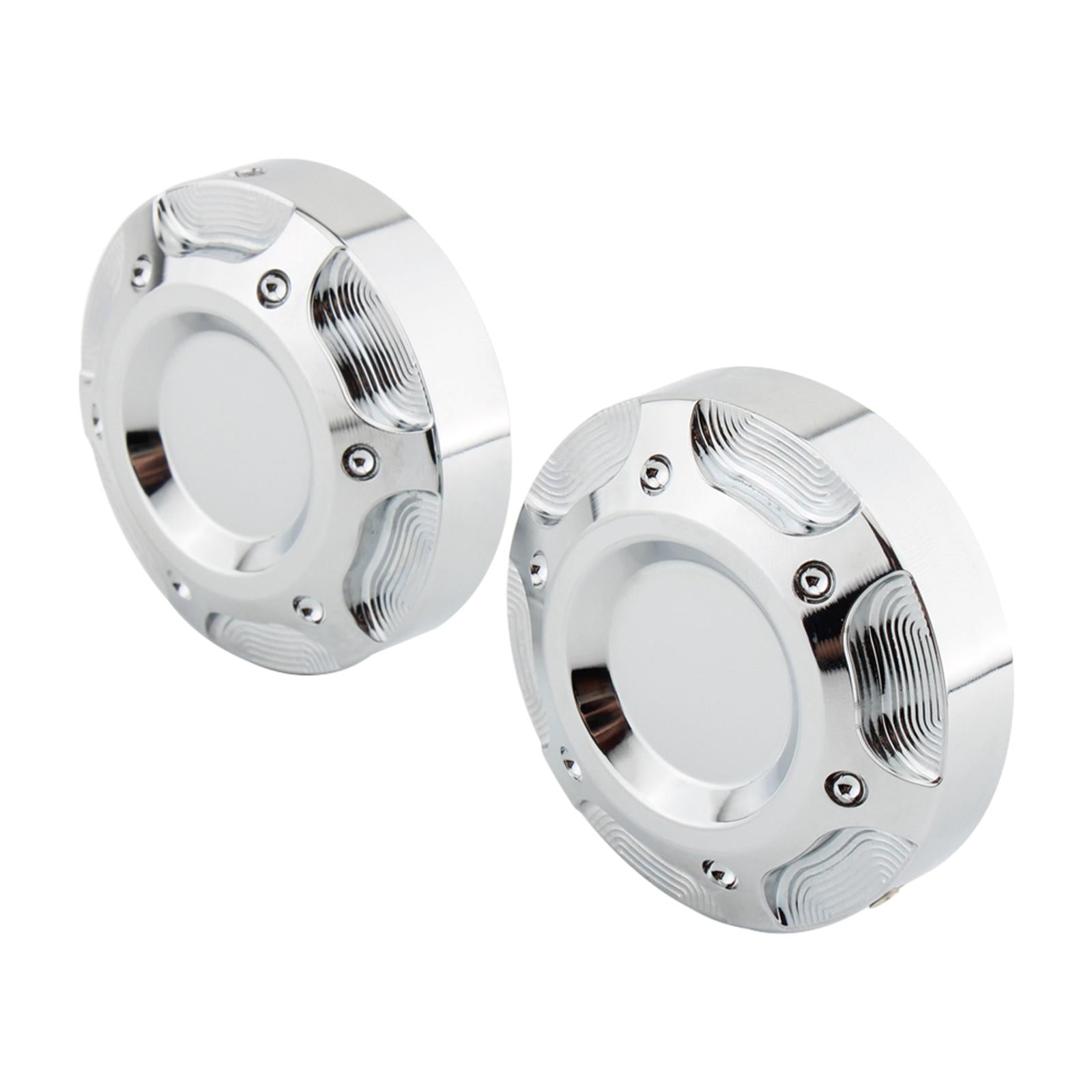 2Pcs Motorcycle Frame Hole Cover Cap Replaces 54mm for Harley x350 2023 plating