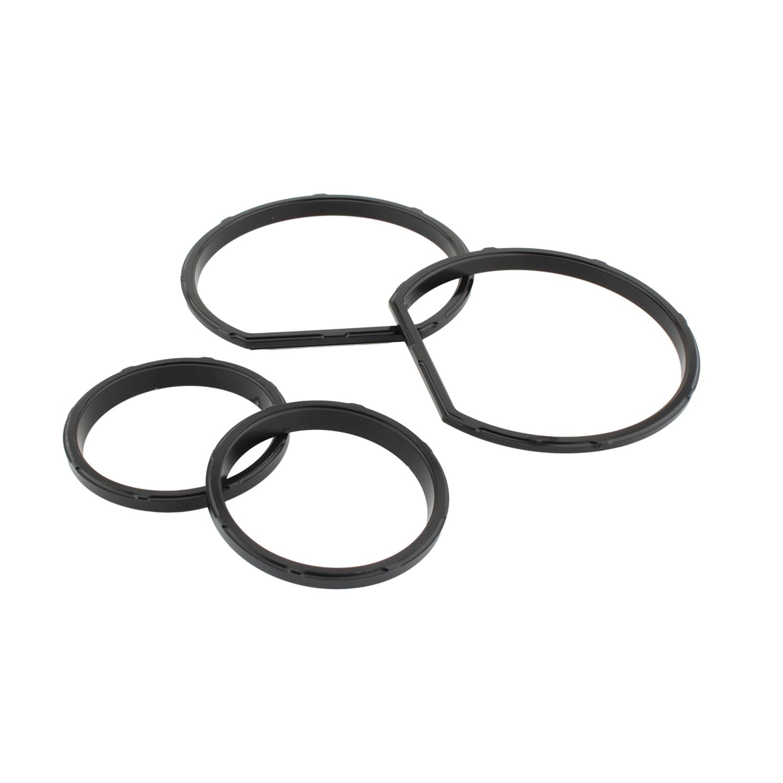 4Pcs Motorcycle Instrument Board Gauge Bezel Set for Street Glide 2014-2013 Black