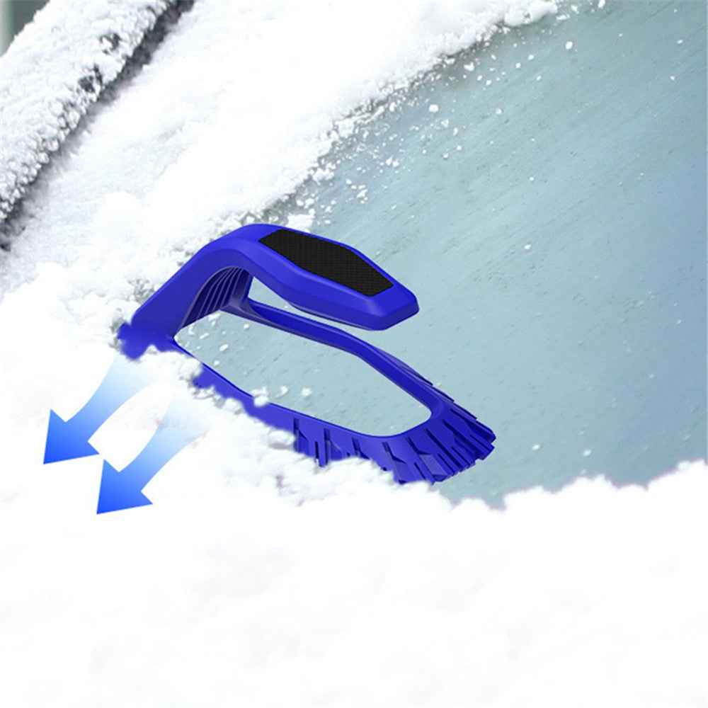 JOYTUTUS 4-in-1 Car Ice Scraper Windshield Ice Breaker Quick Clean Glass Brush Snow Remover