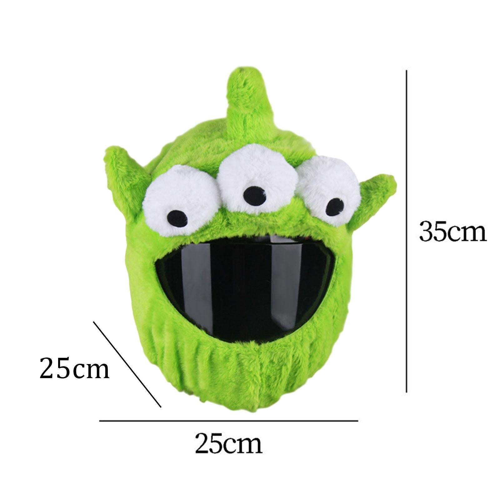 2xMotorcycle Helmet Cover Winter Adorable Eye Catching Universal Cartoon
