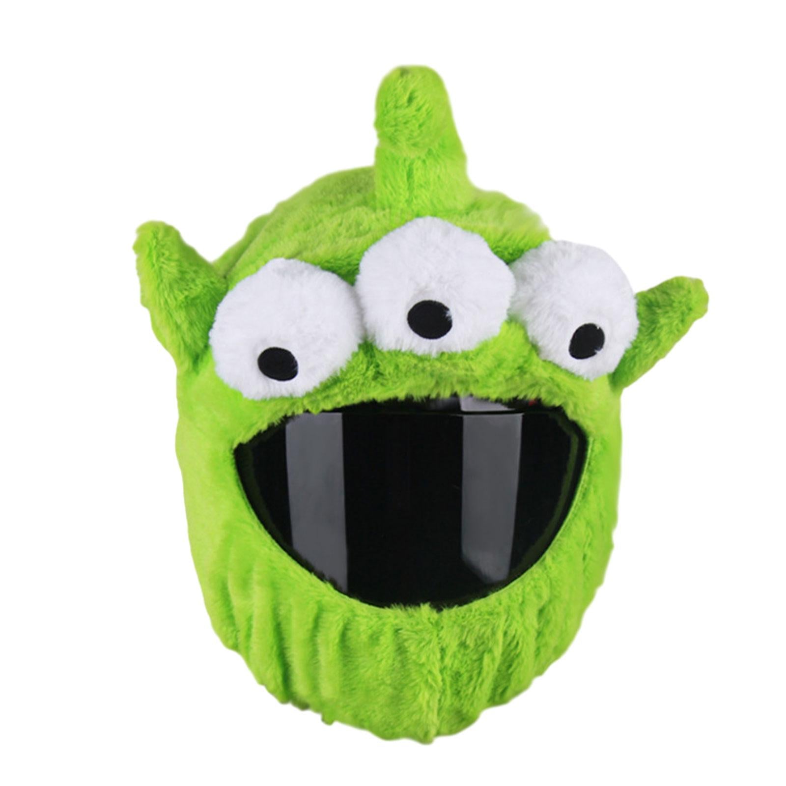 2xMotorcycle Helmet Cover Winter Adorable Eye Catching Universal Cartoon