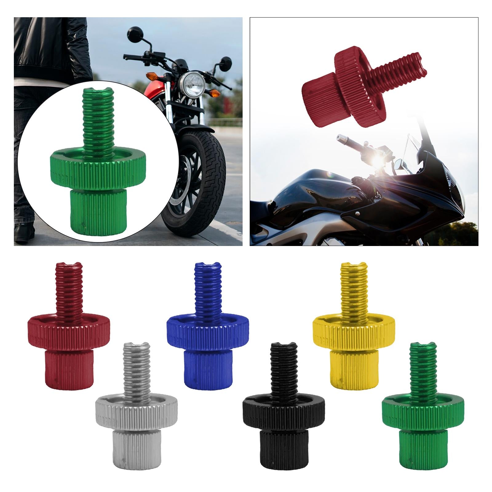 4xM10 Clutch Brake Cable Adjuster Screw Nut Bolt for Motorcycle Motocross Red