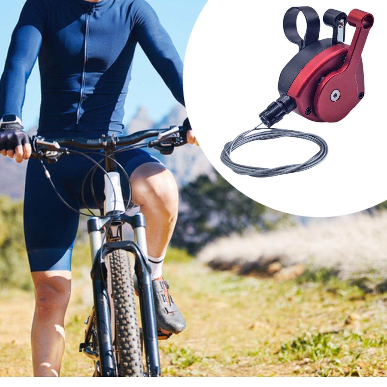 Bicycle Shifter Lever with Shift Cable Right Bike Accessories for Cline Red