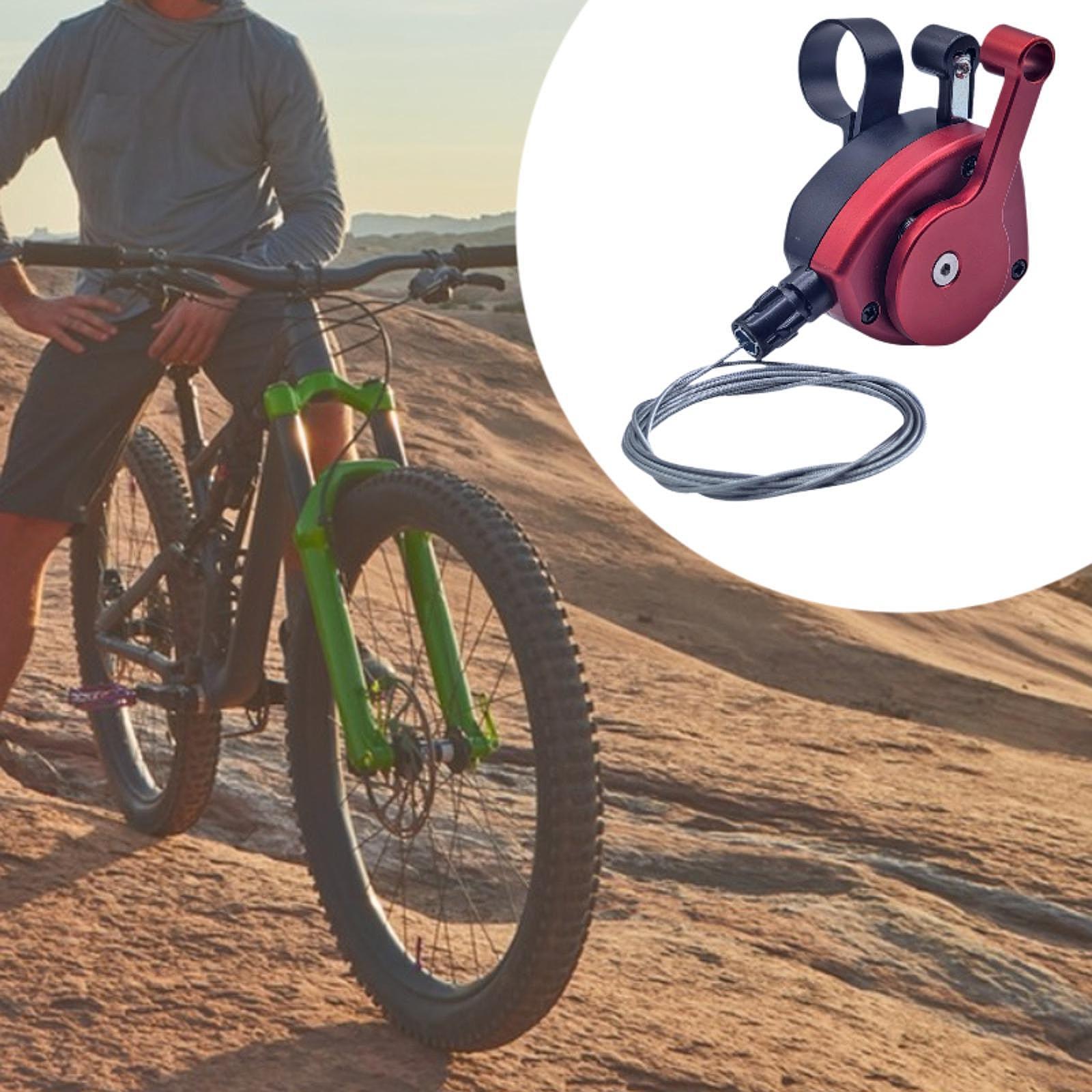 Bicycle Shifter Lever with Shift Cable Right Bike Accessories for Cline Red