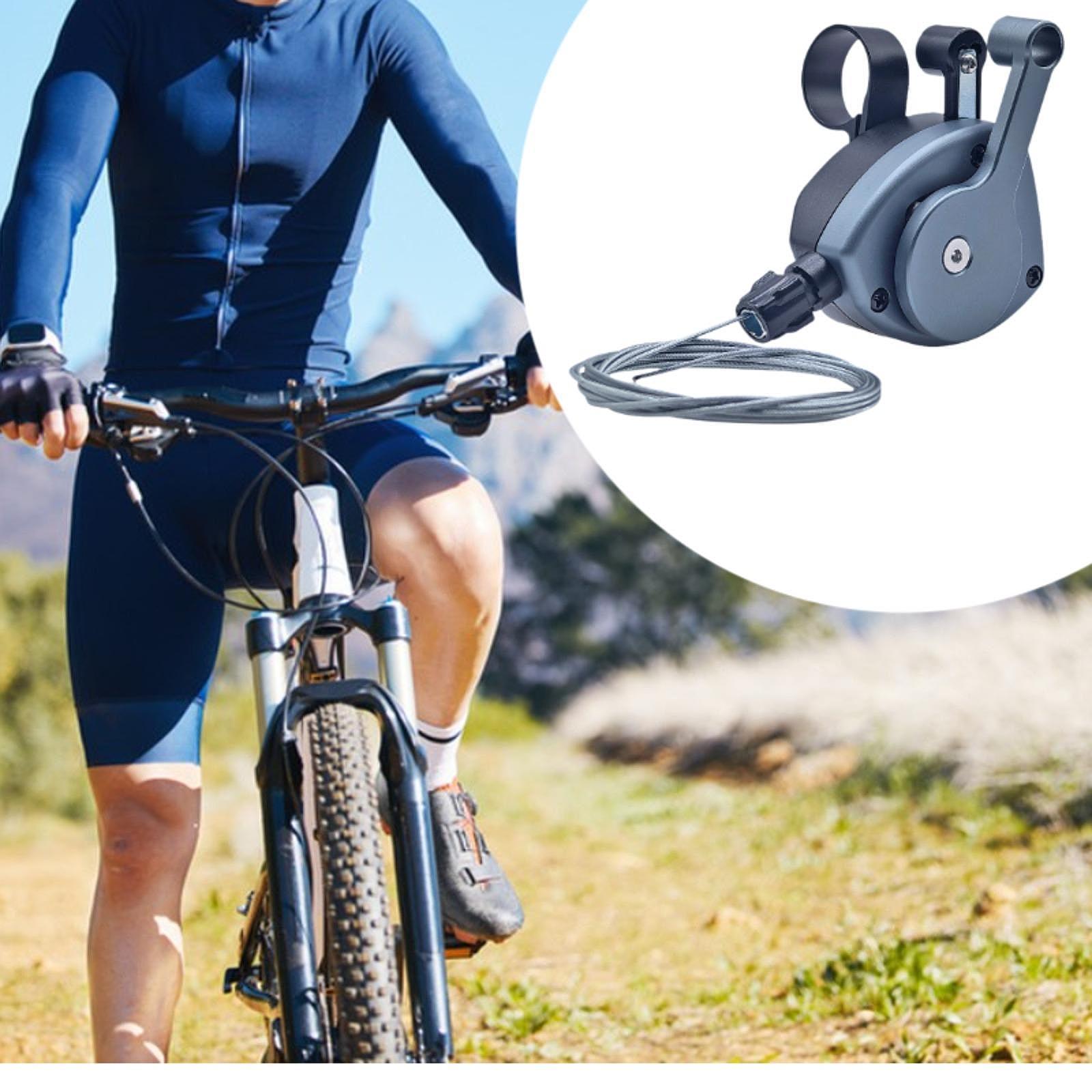 Bicycle Shifter Lever with Shift Cable Right Bike Accessories for Cline Gray