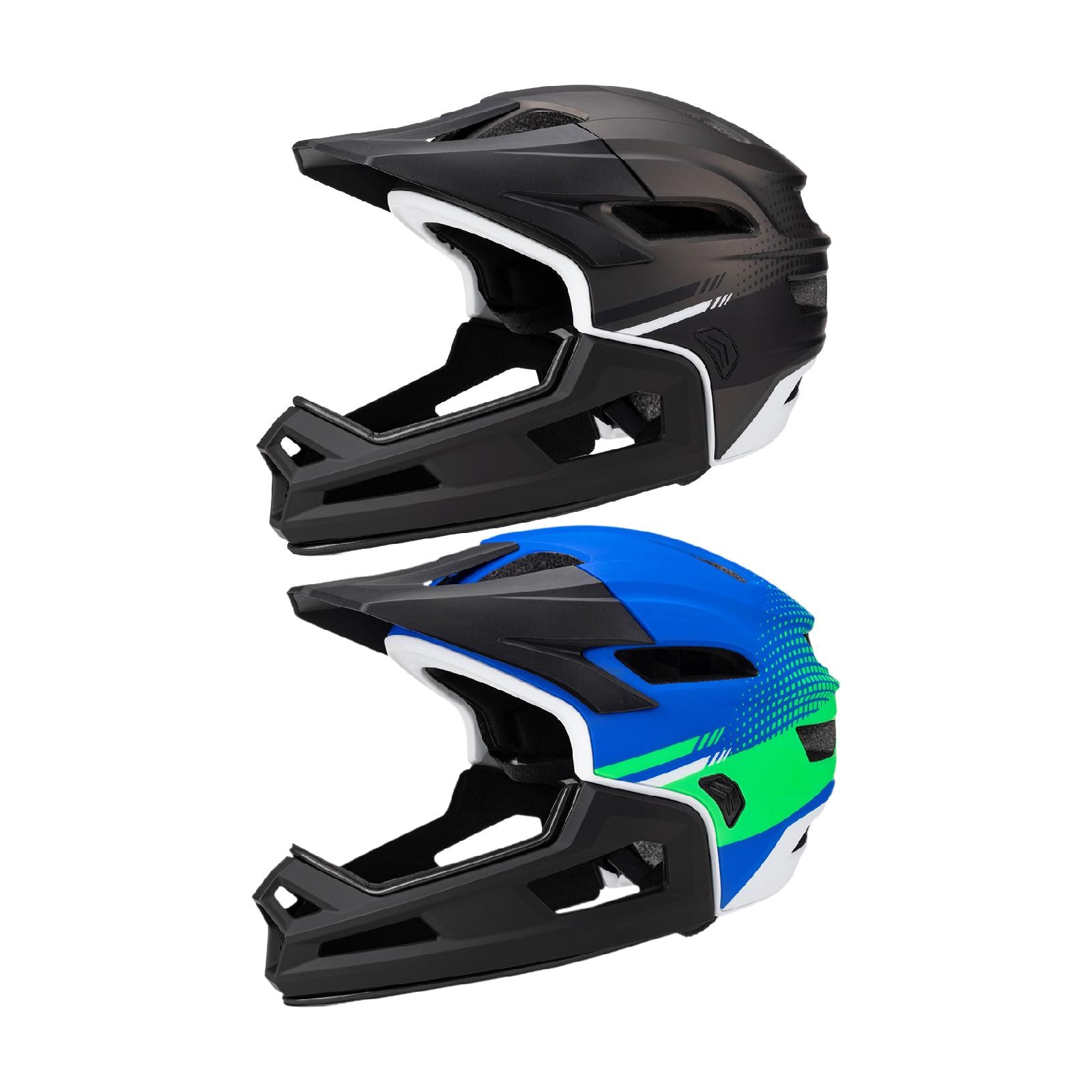 Bicycles Helmet Adjustable BMX Women Men Skateboarding Full Face Bike Helmet Black