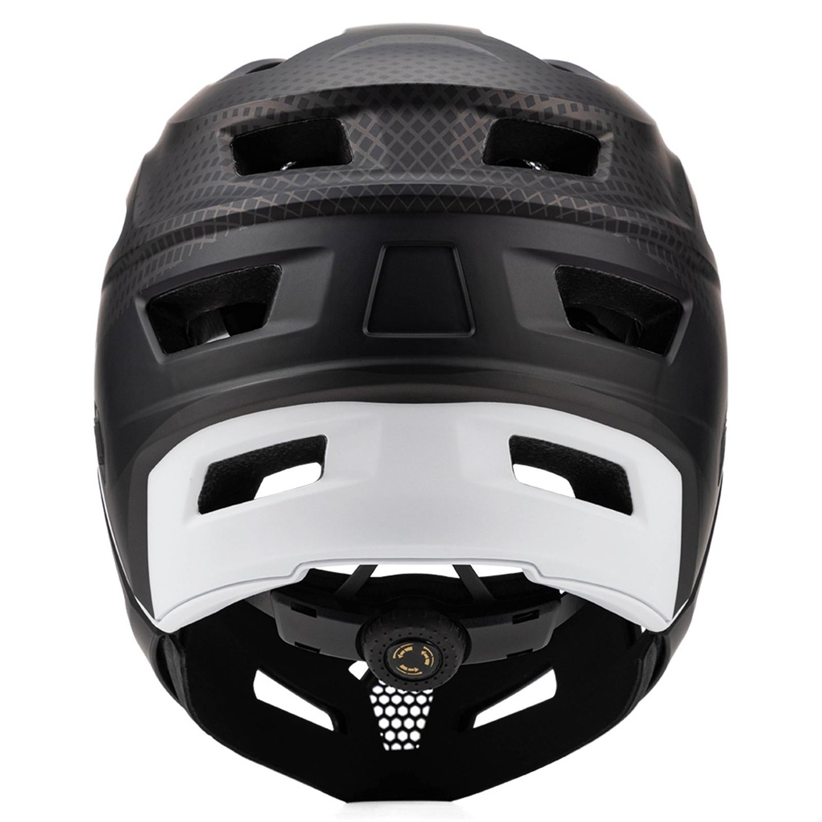 Bicycles Helmet Adjustable BMX Women Men Skateboarding Full Face Bike Helmet Black