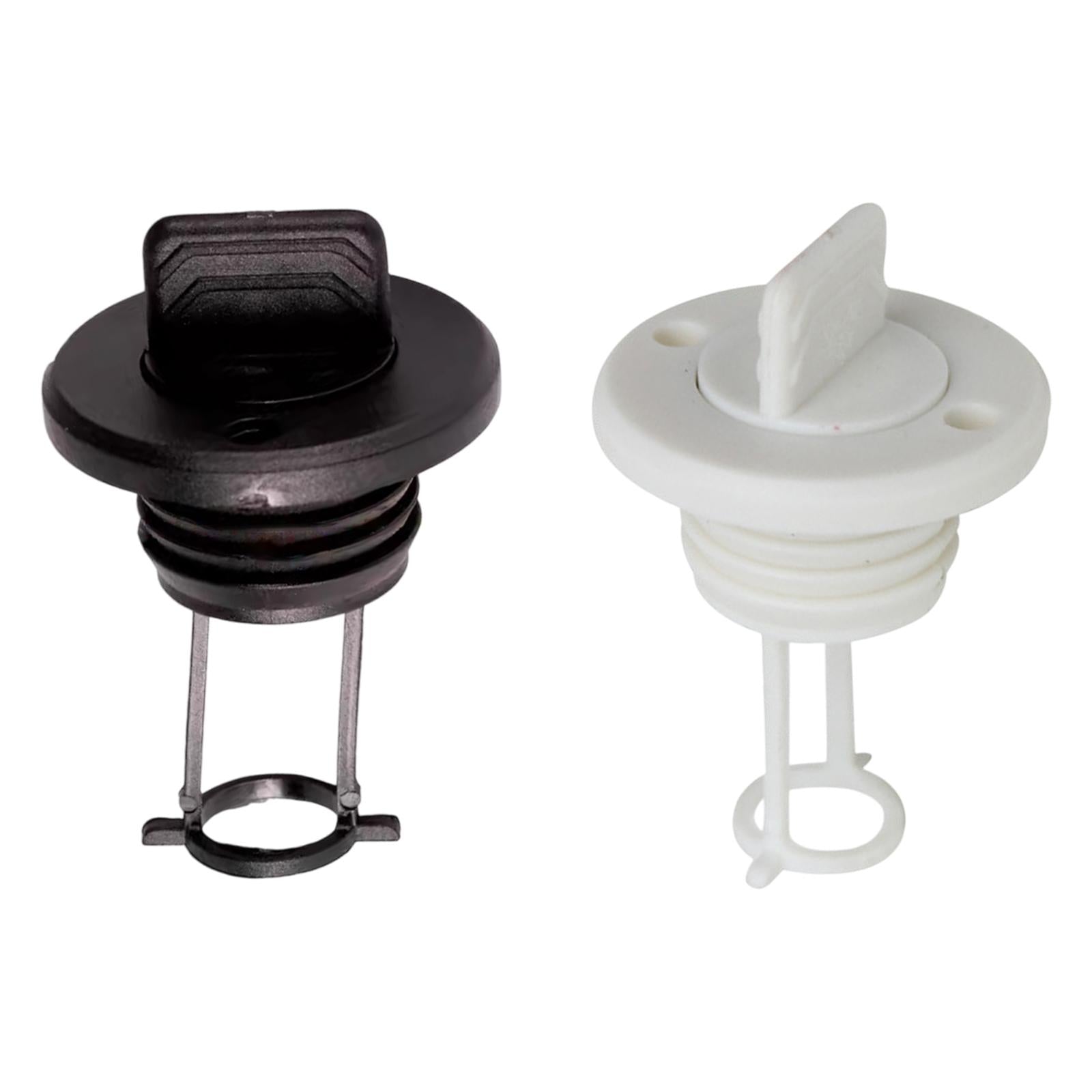 Kayak Drain Plug Fits 1 Diameter Drains 2.6x1.7inch Lightweight Replacement White"