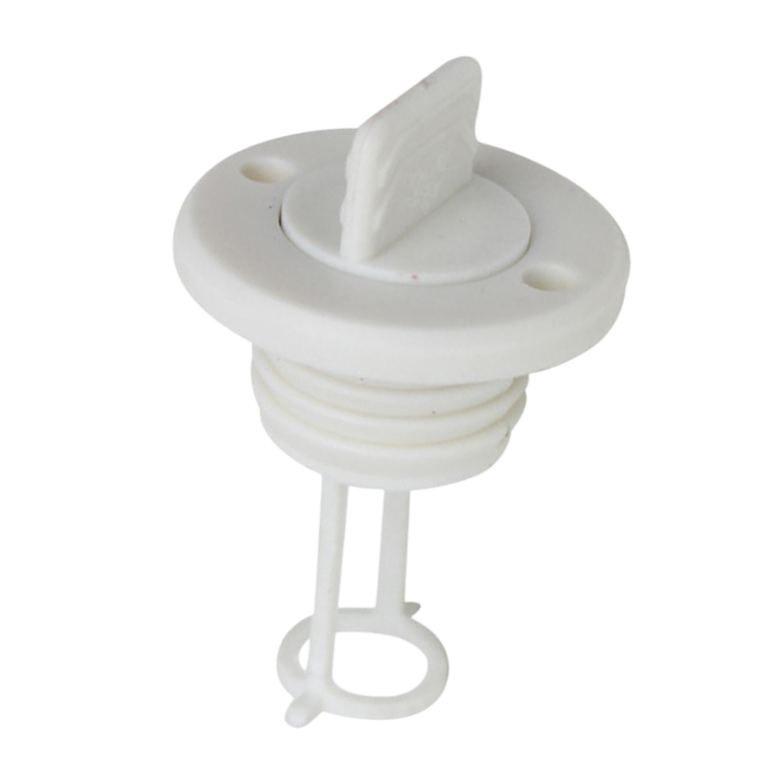 Kayak Drain Plug Fits 1 Diameter Drains 2.6x1.7inch Lightweight Replacement White"