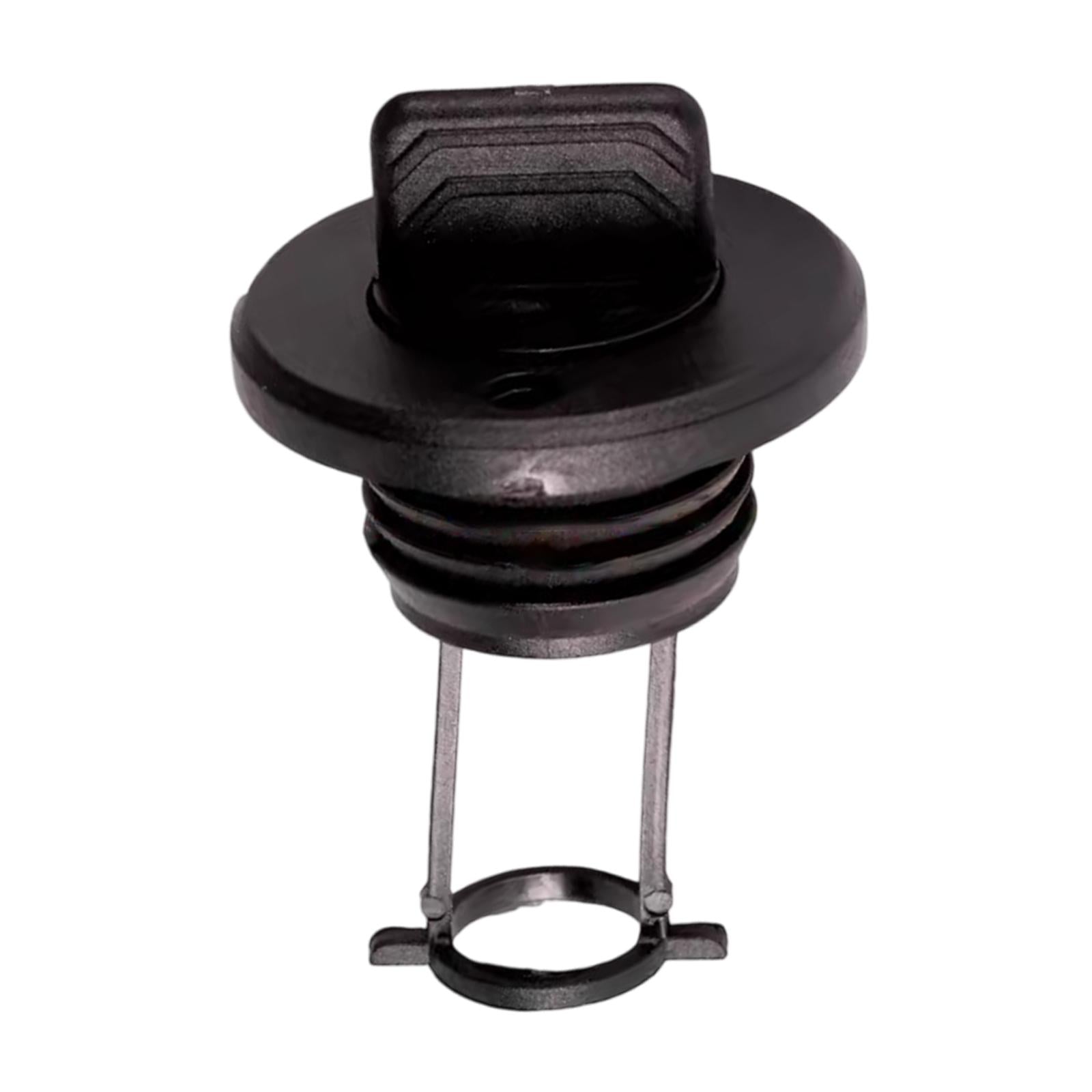 Kayak Drain Plug Fits 1 Diameter Drains 2.6x1.7inch Lightweight Replacement Black"