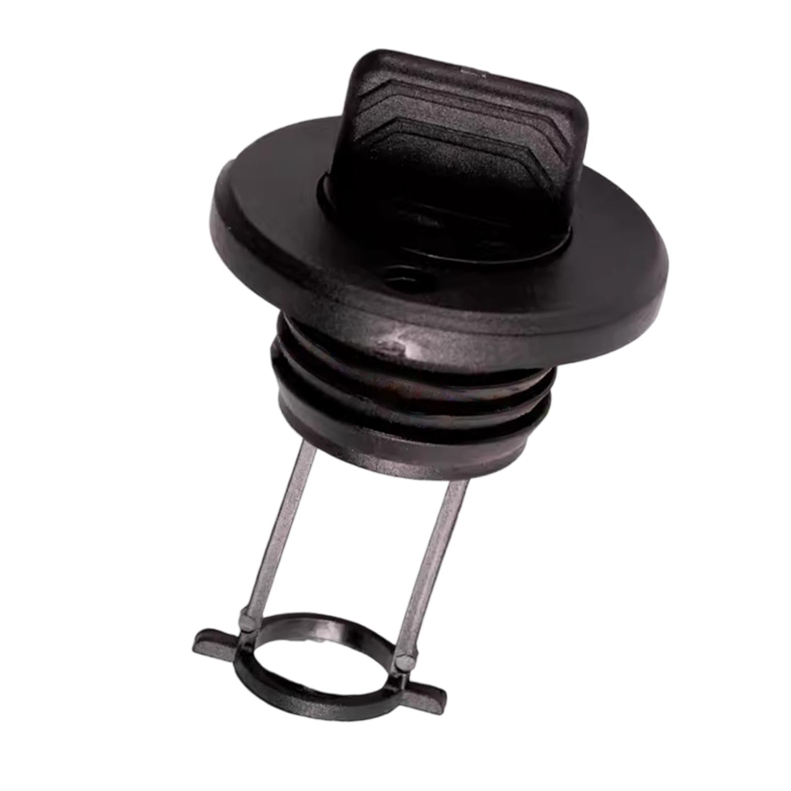Kayak Drain Plug Fits 1 Diameter Drains 2.6x1.7inch Lightweight Replacement Black"