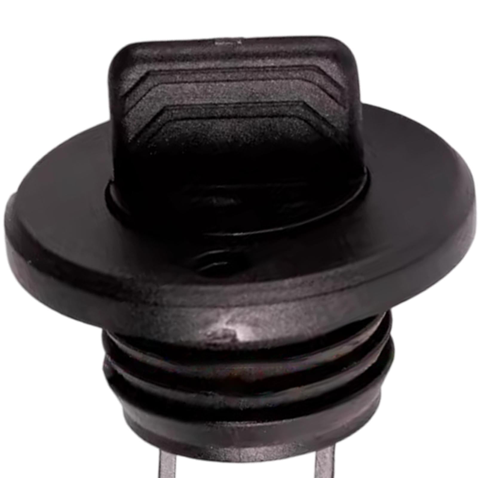 Kayak Drain Plug Fits 1 Diameter Drains 2.6x1.7inch Lightweight Replacement Black"