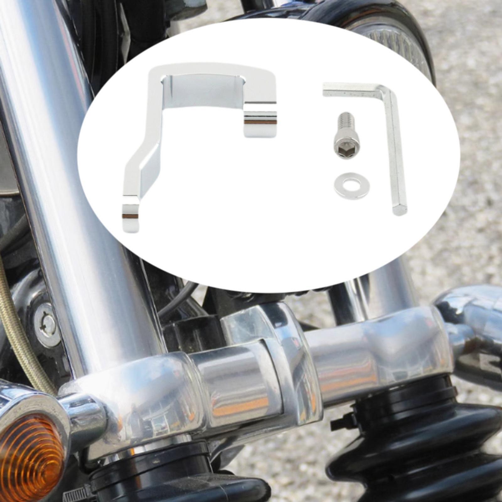 Headlight Bracket Mount for Harley 883 1200 XL48 2004 to 2020 silver