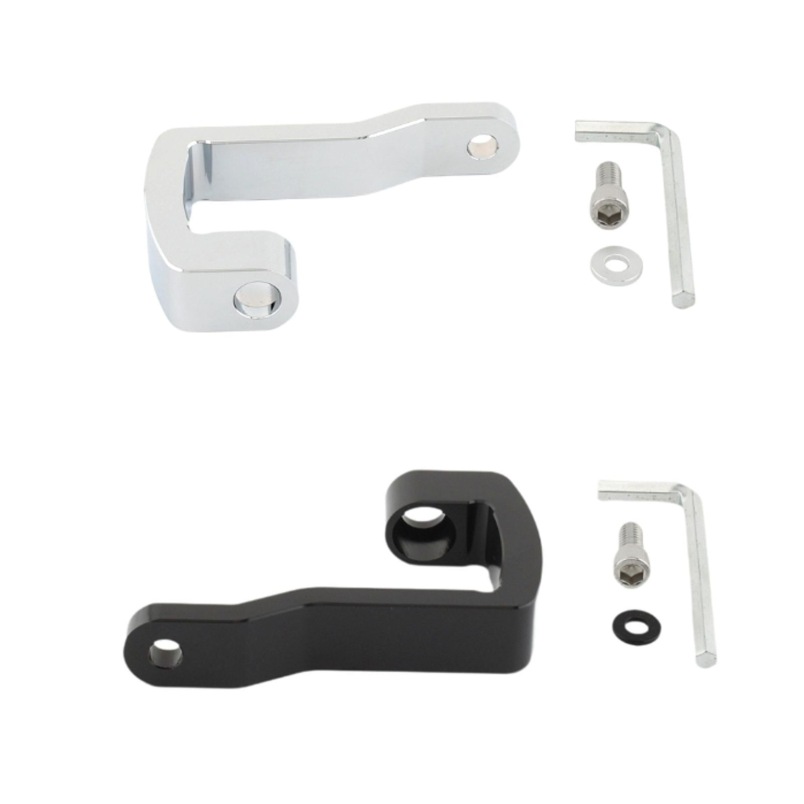 Headlight Bracket Mount for Harley 883 1200 XL48 2004 to 2020 silver