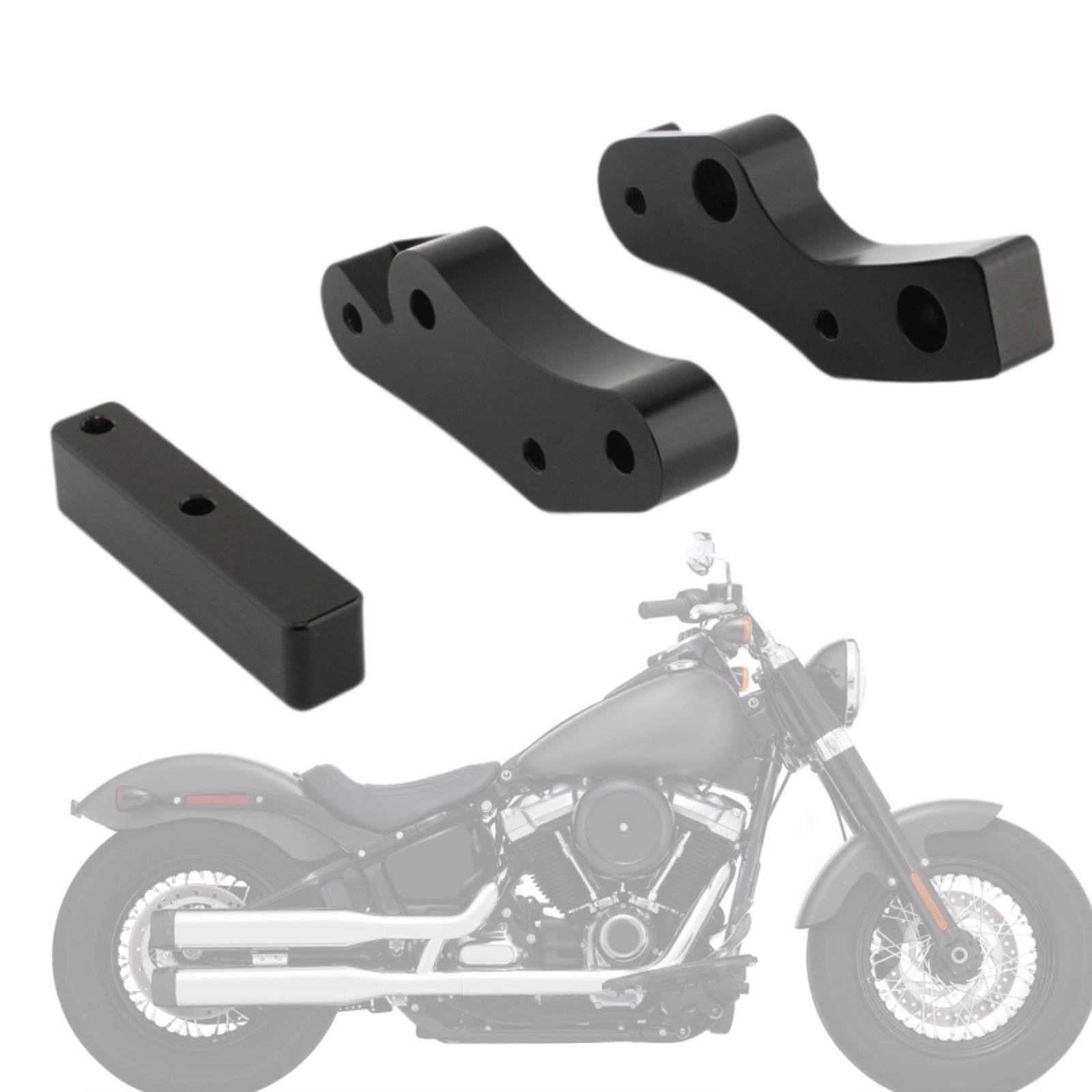 Floorboard Relocators Practical 1620-2432 for Softail Fat Boy 114 Flfbs black