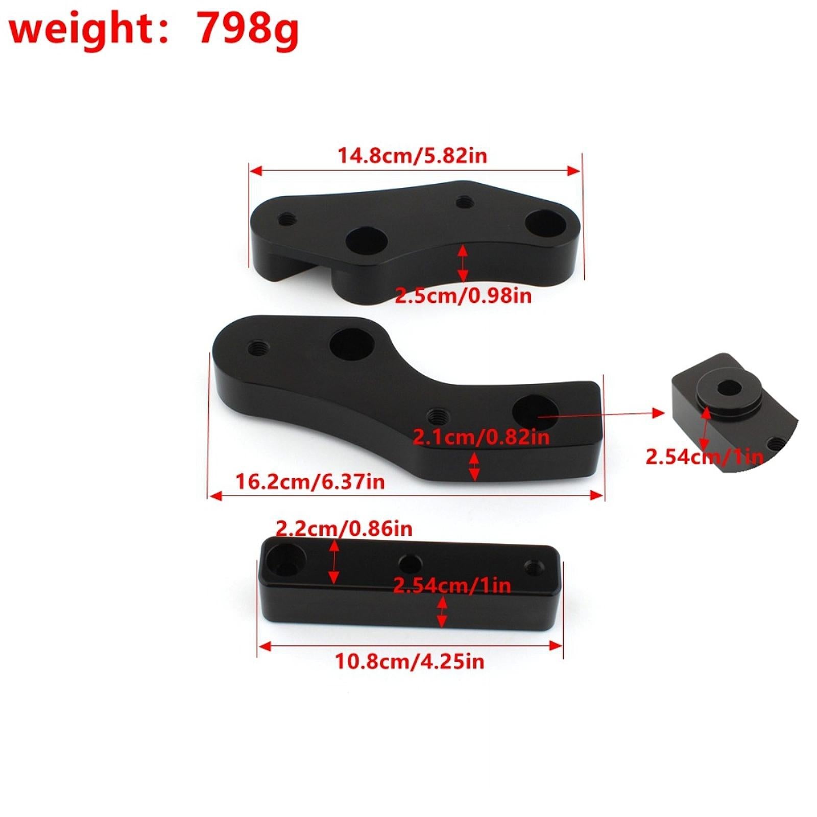 Floorboard Relocators Practical 1620-2432 for Softail Fat Boy 114 Flfbs black