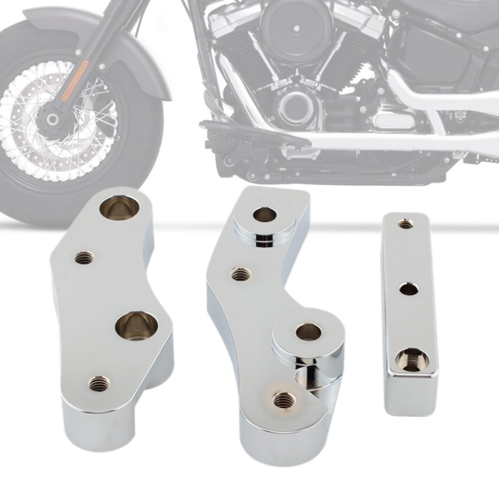 Floorboard Relocators Practical 1620-2432 for Softail Fat Boy 114 Flfbs Argent