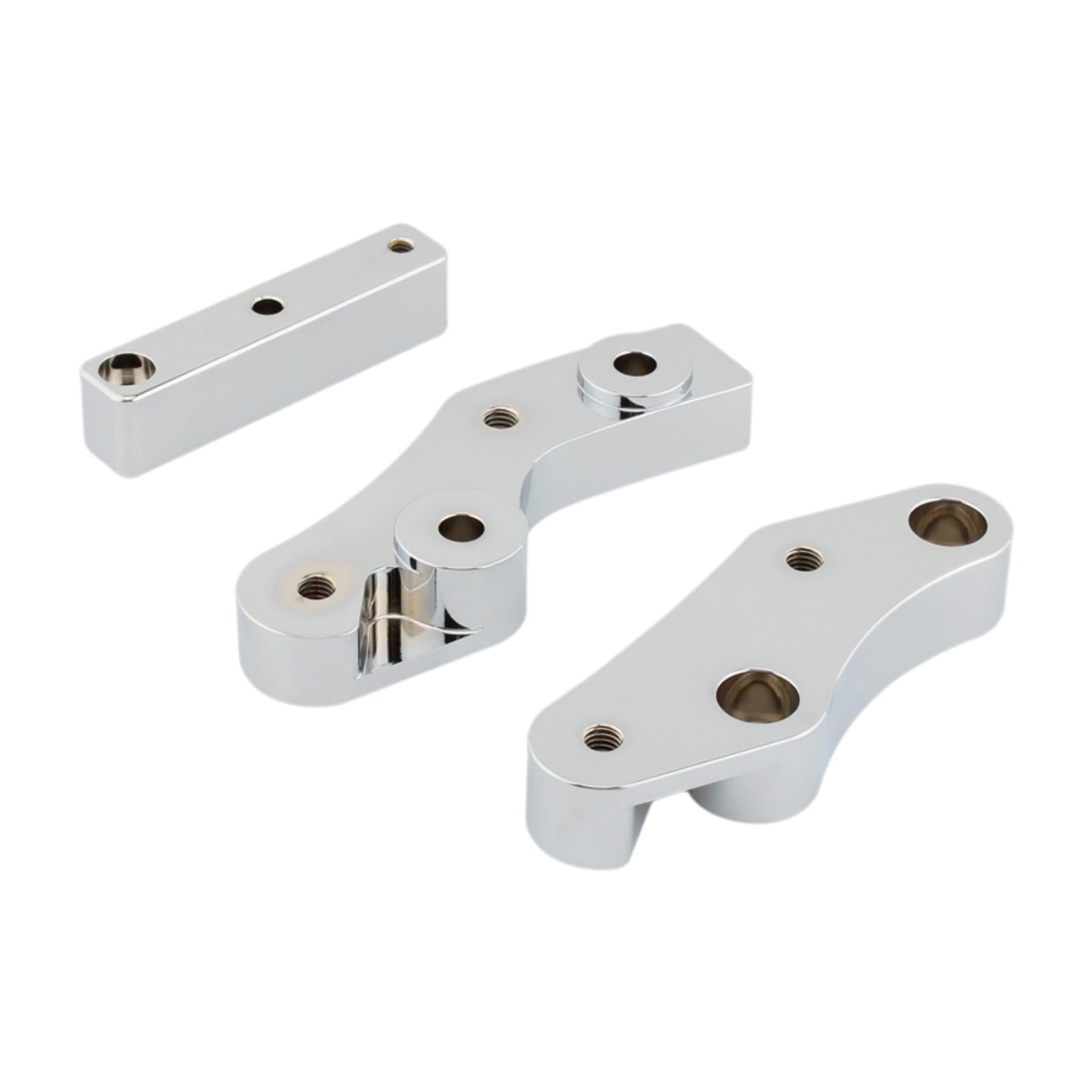 Floorboard Relocators Practical 1620-2432 for Softail Fat Boy 114 Flfbs Argent