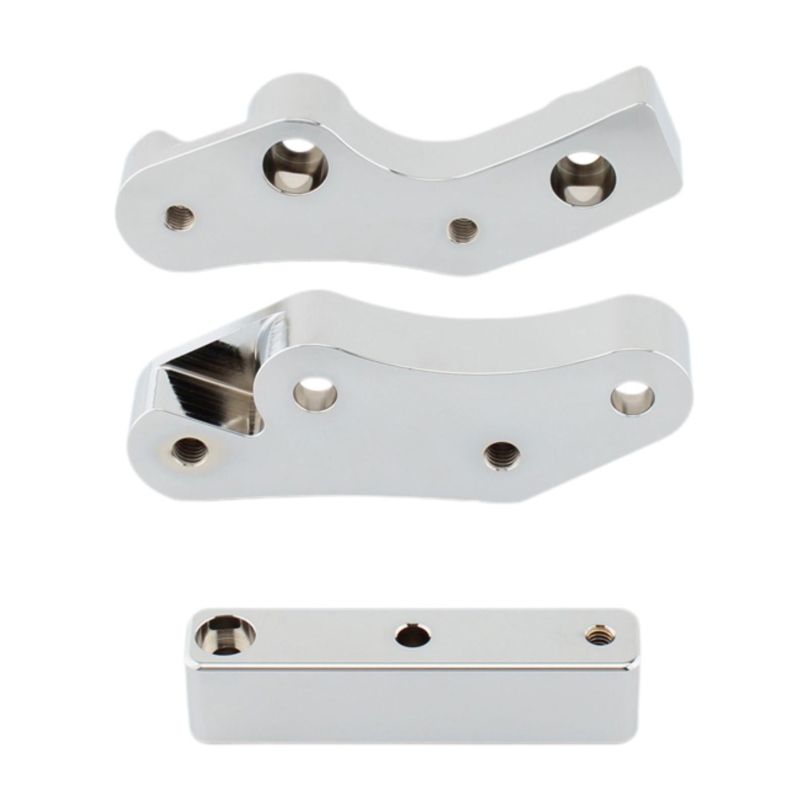 Floorboard Relocators Practical 1620-2432 for Softail Fat Boy 114 Flfbs Argent