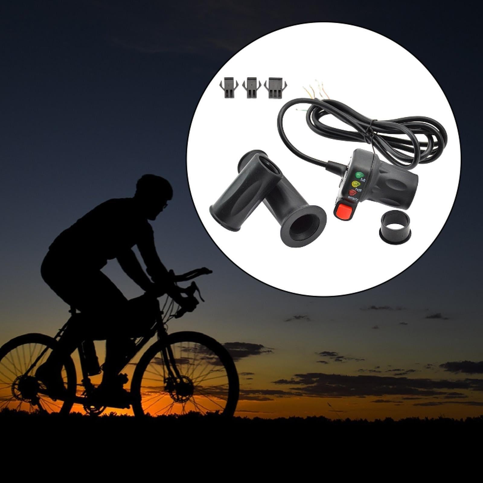 Twist Gas Handle Waterproof Lightweight Electric Bike Throttle Grip Fittings 36V