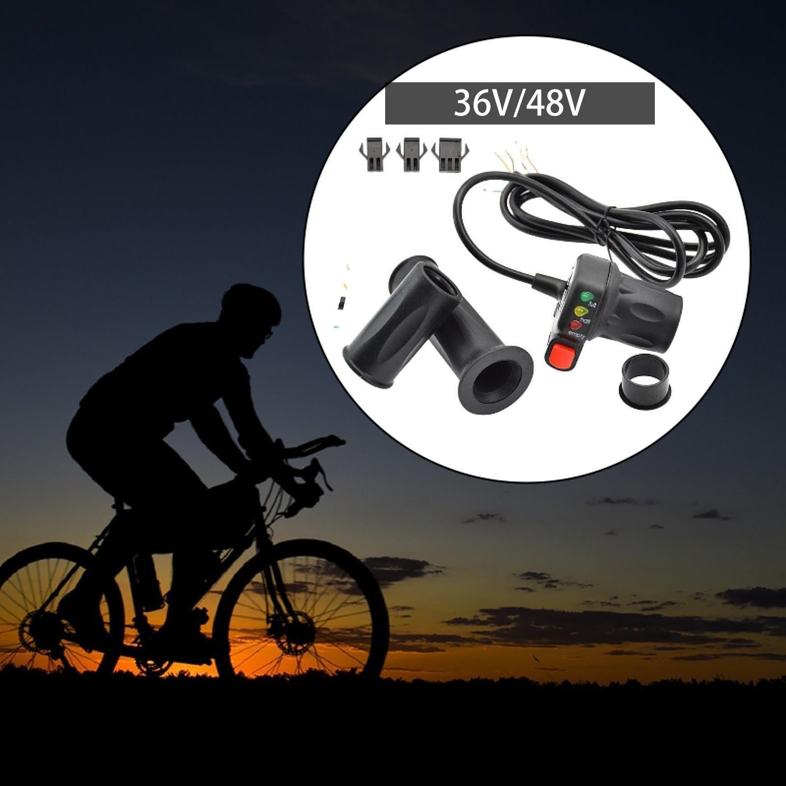Twist Gas Handle Waterproof Lightweight Electric Bike Throttle Grip Fittings 36V